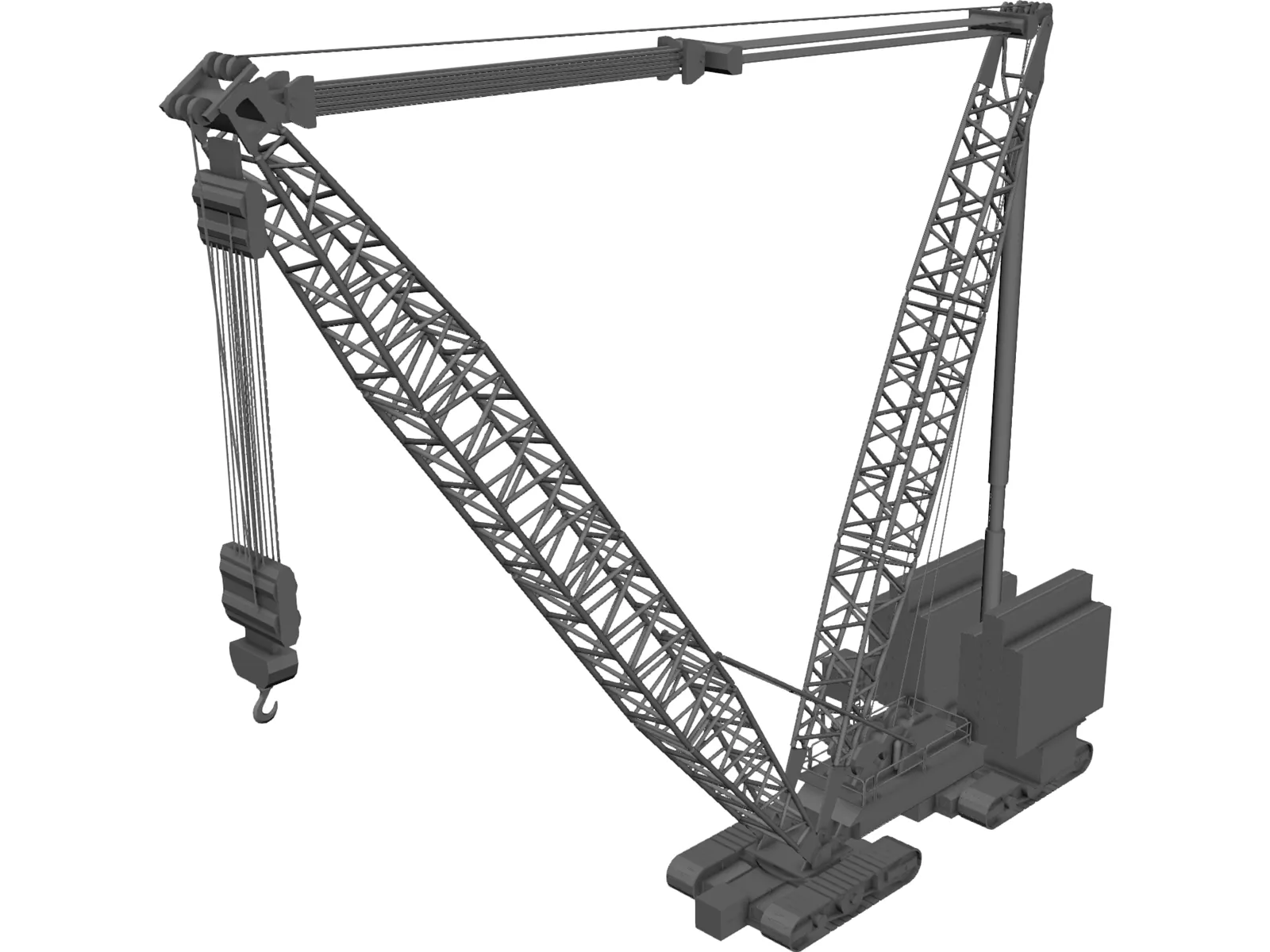 Crane Lamp 3D Model main preview