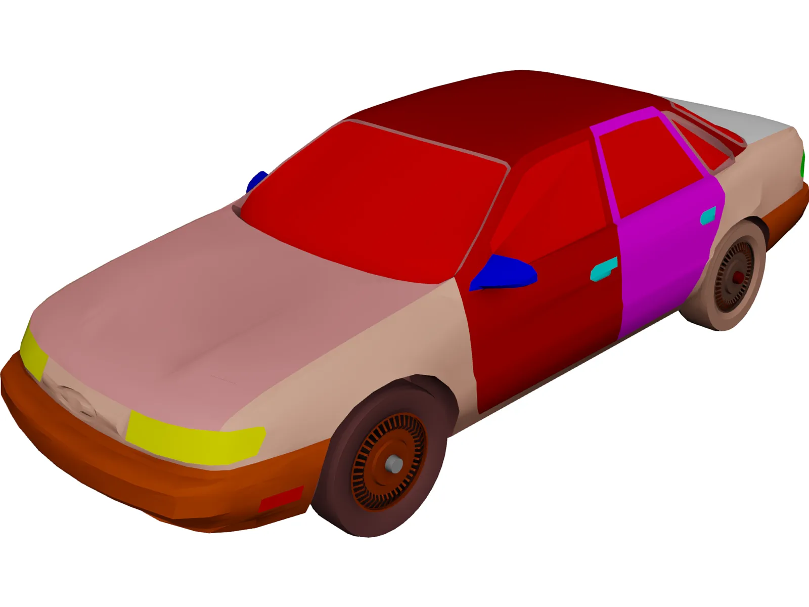 Ford Taurus (1992) 3D Model main preview