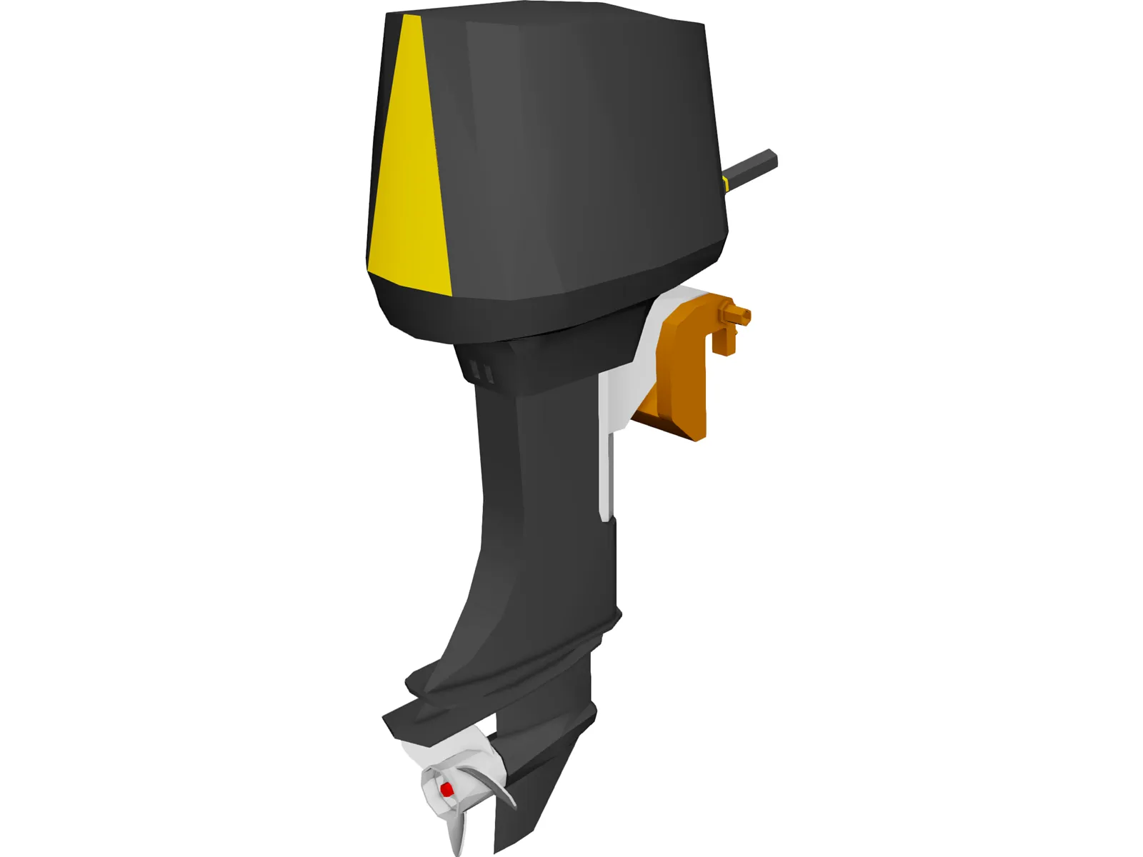 Outboard Motor 30hp 3D Model main preview