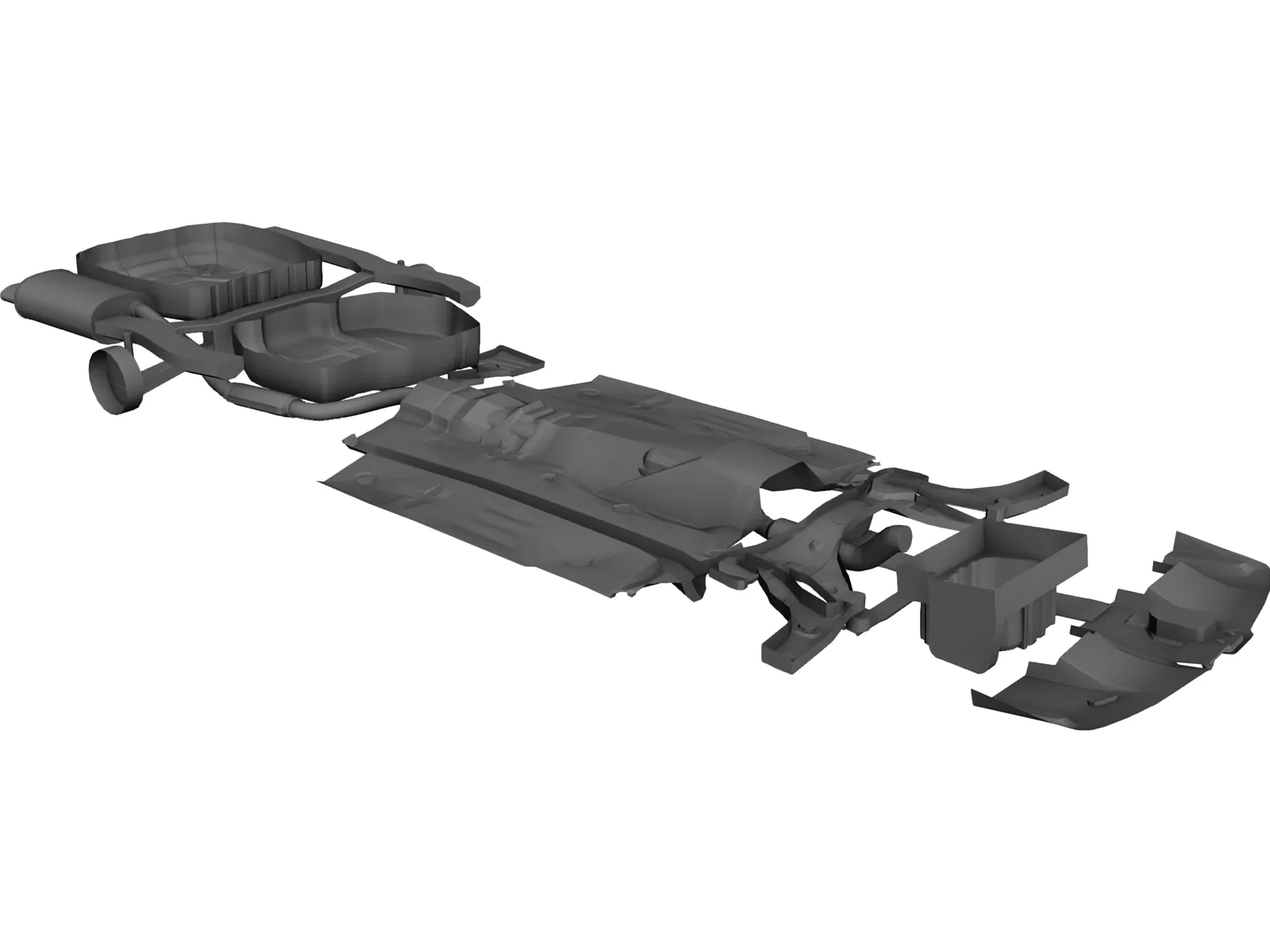 Chassis Volvo S40 (2000) 3D Model main preview