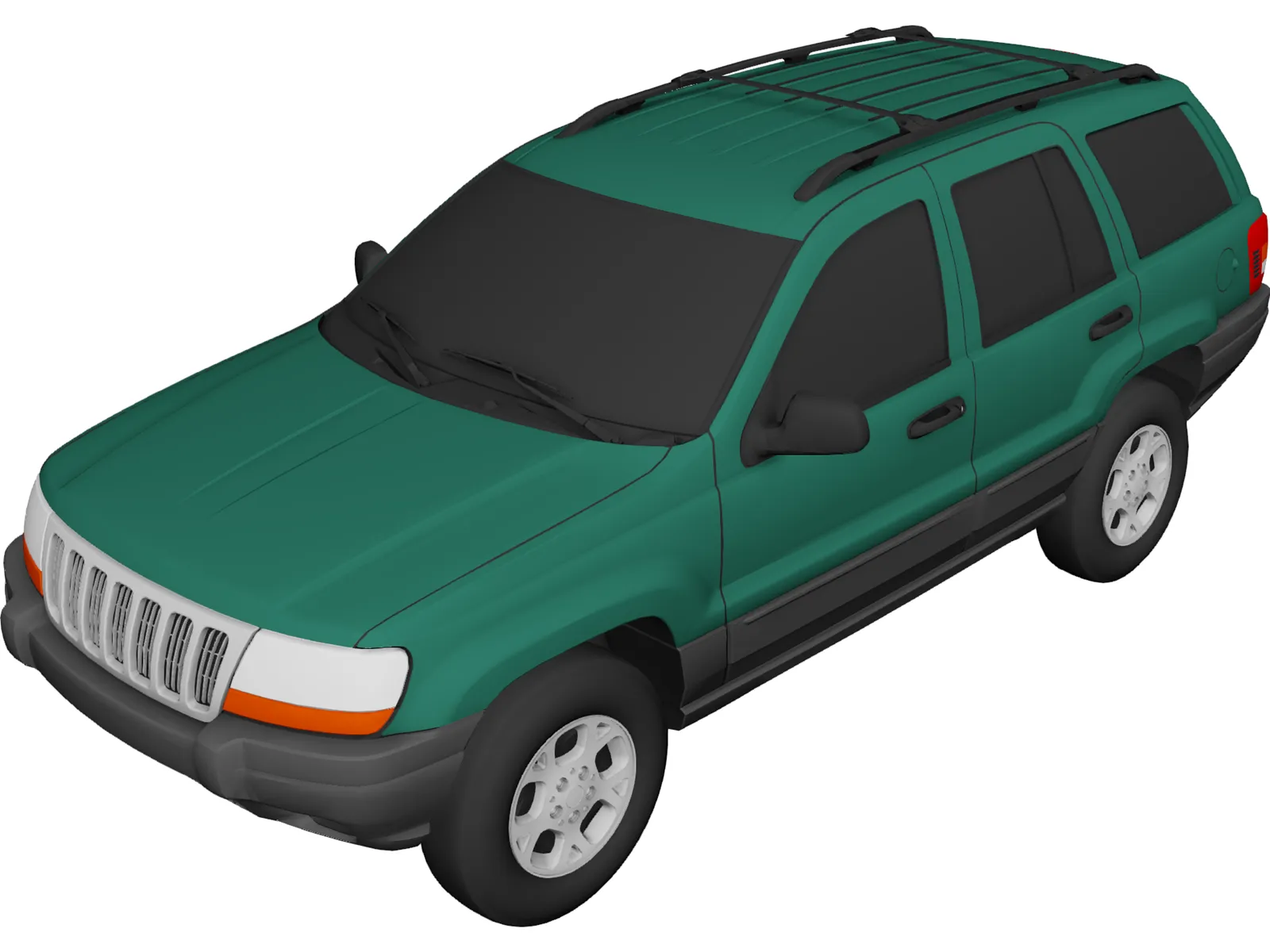 Jeep Grand Cherokee (2000) 3D Model main preview