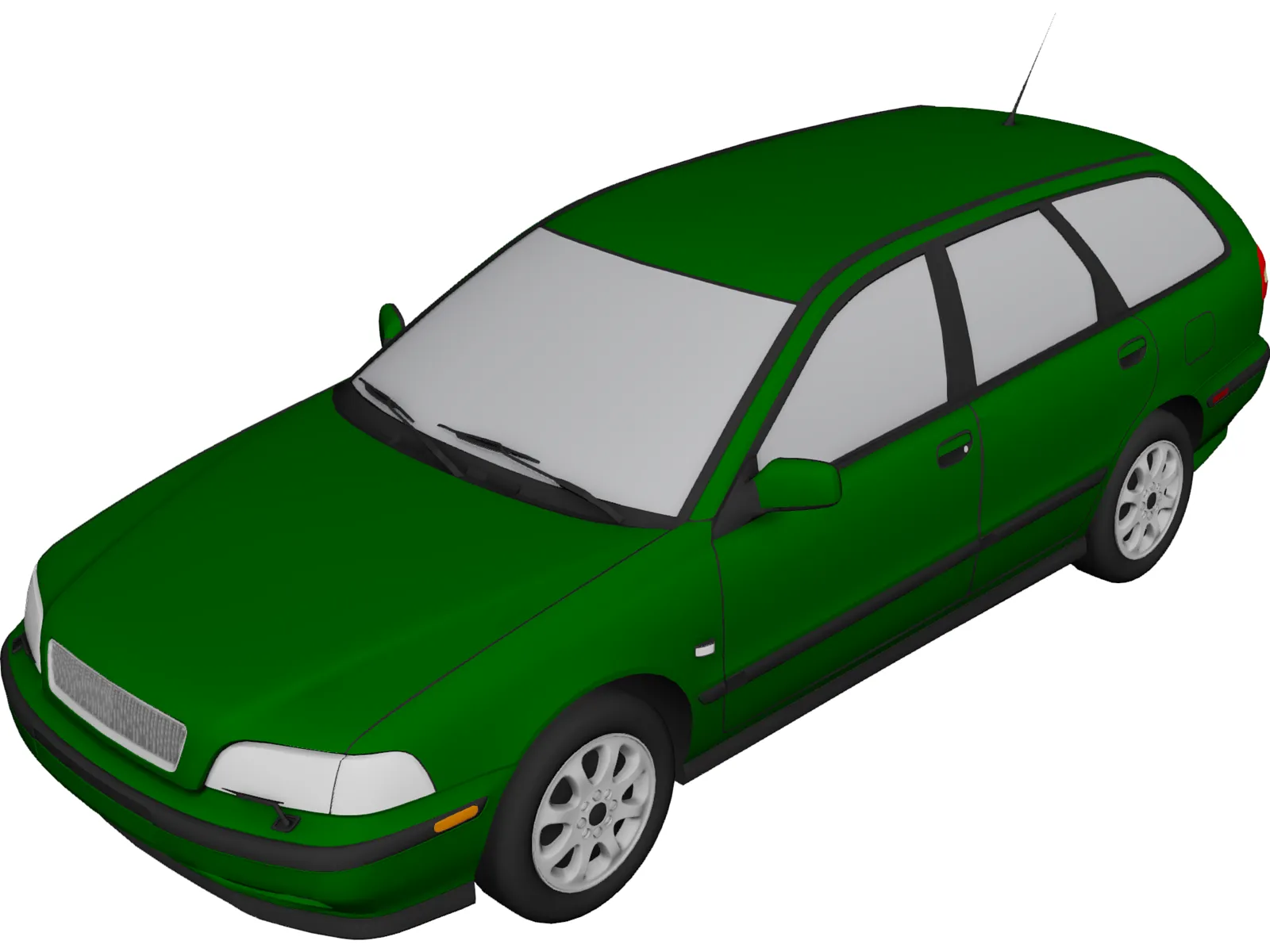 Volvo V40 (2000) 3D Model main preview