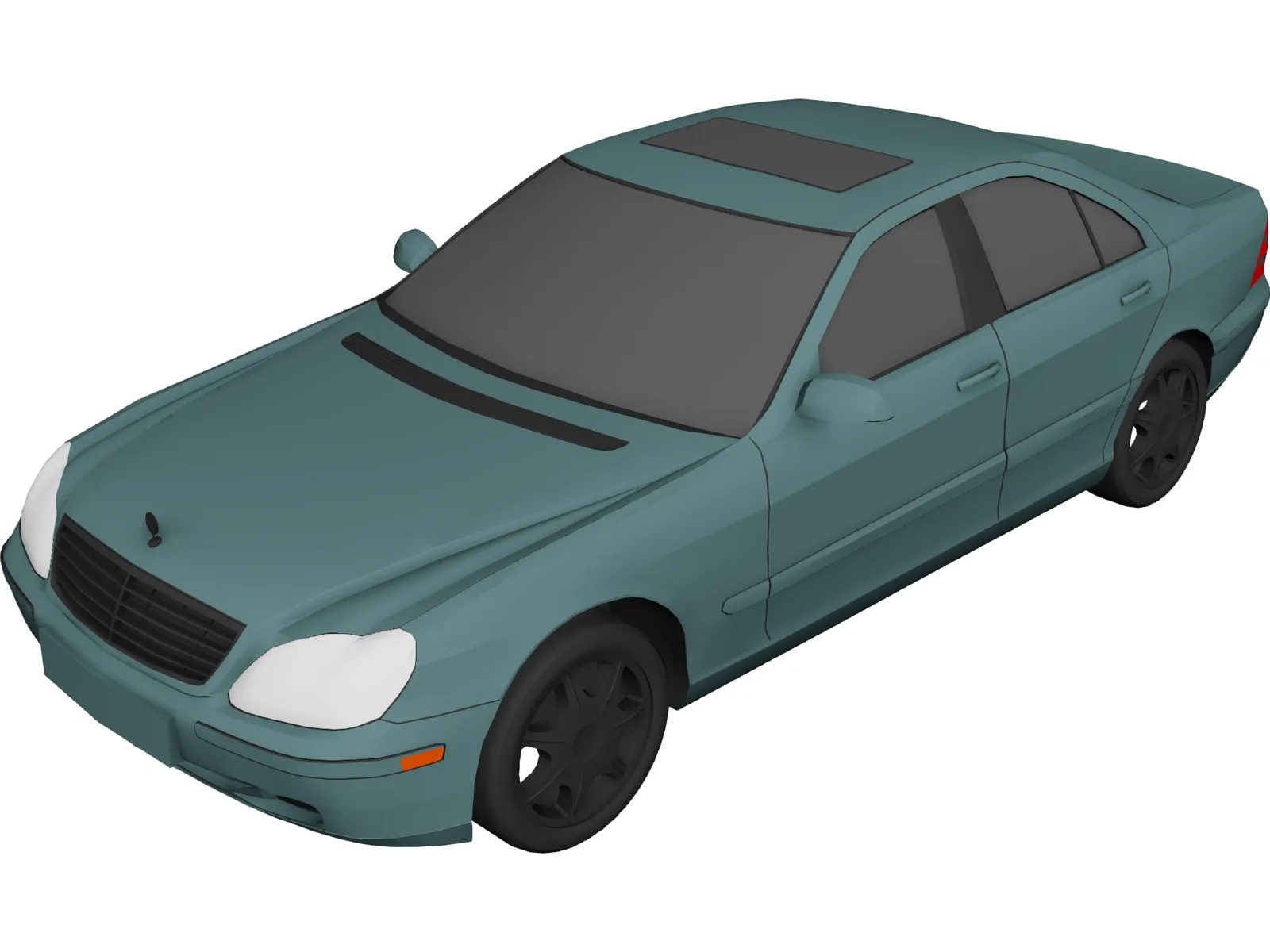 Mercedes-Benz S-class (2000) 3D Model main preview
