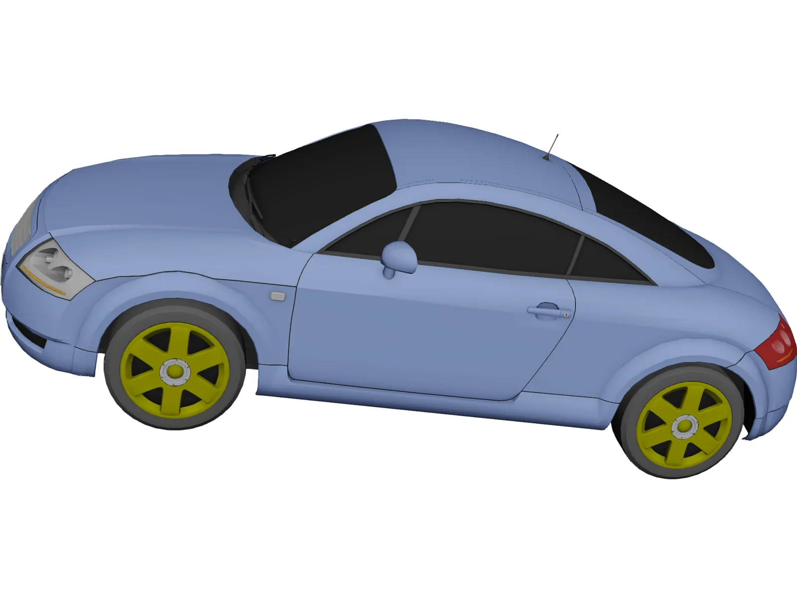 Audi TT 3D Model main preview