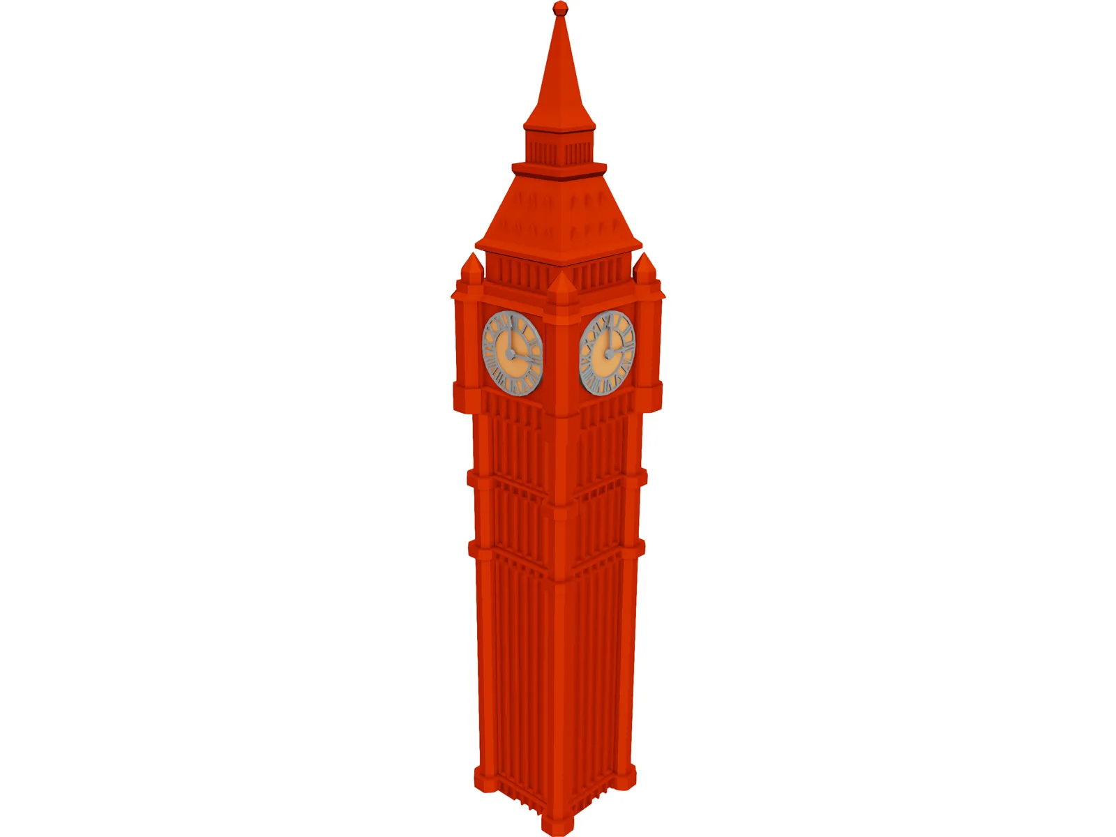 Big Ben 3D Model main preview