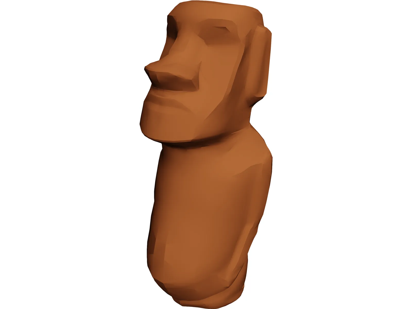 Easter Island Figure 3D Model main preview