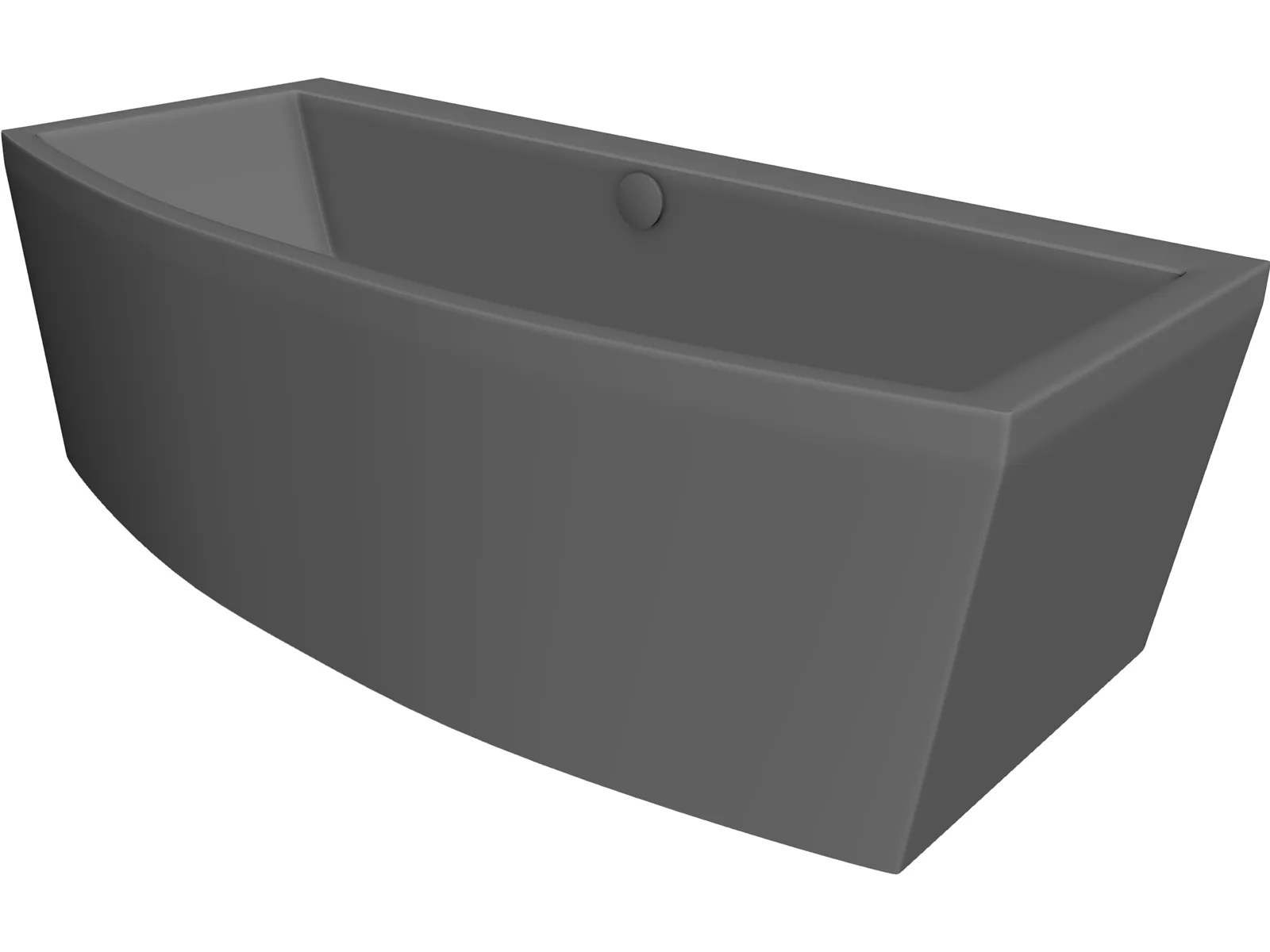 Bathtub 3D Model main preview