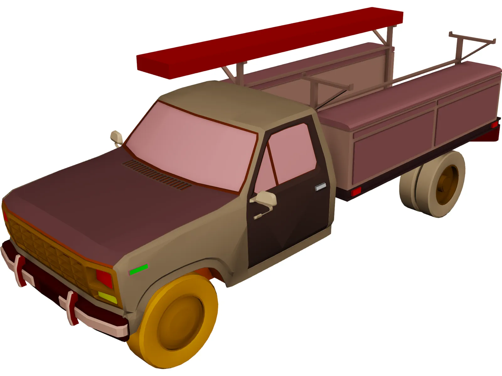Ford (1980) 3D Model main preview