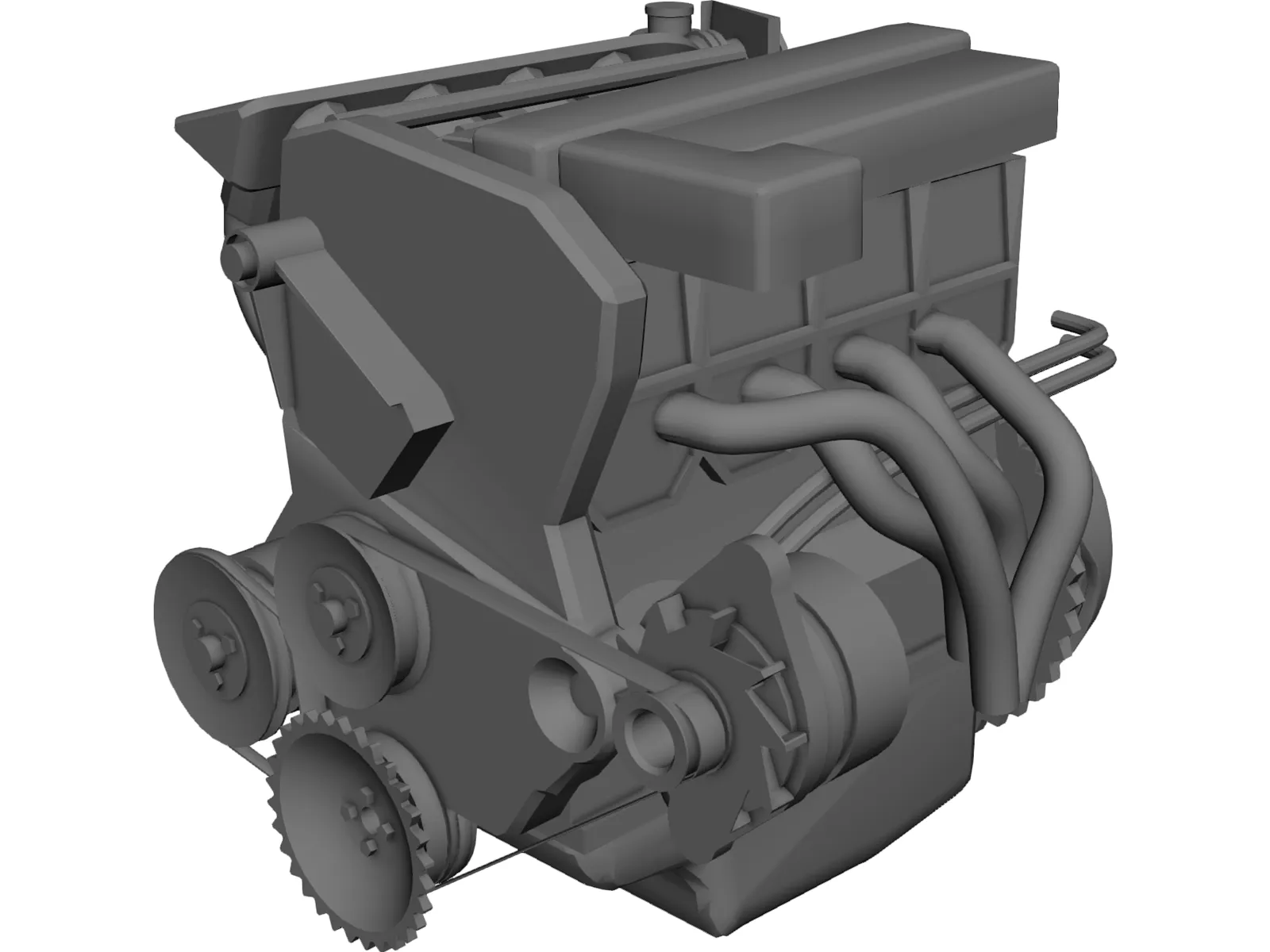Engine 3D Model main preview