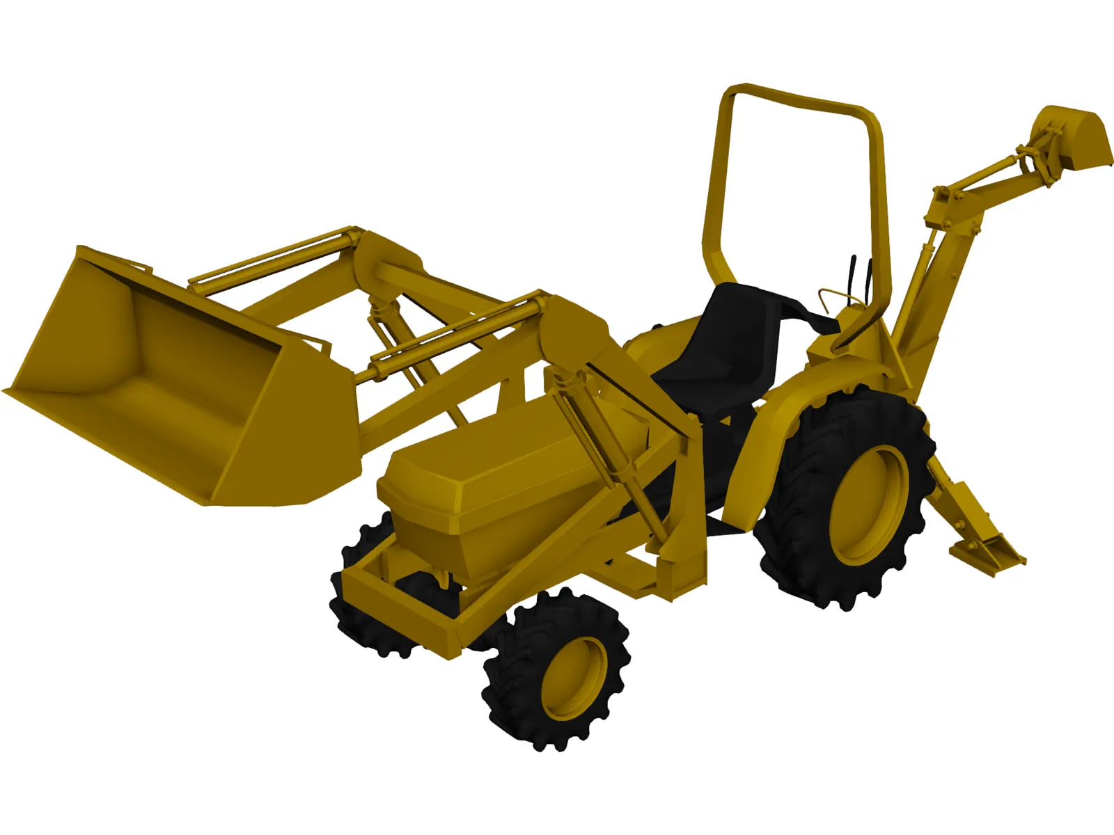Tractor 3D Model main preview