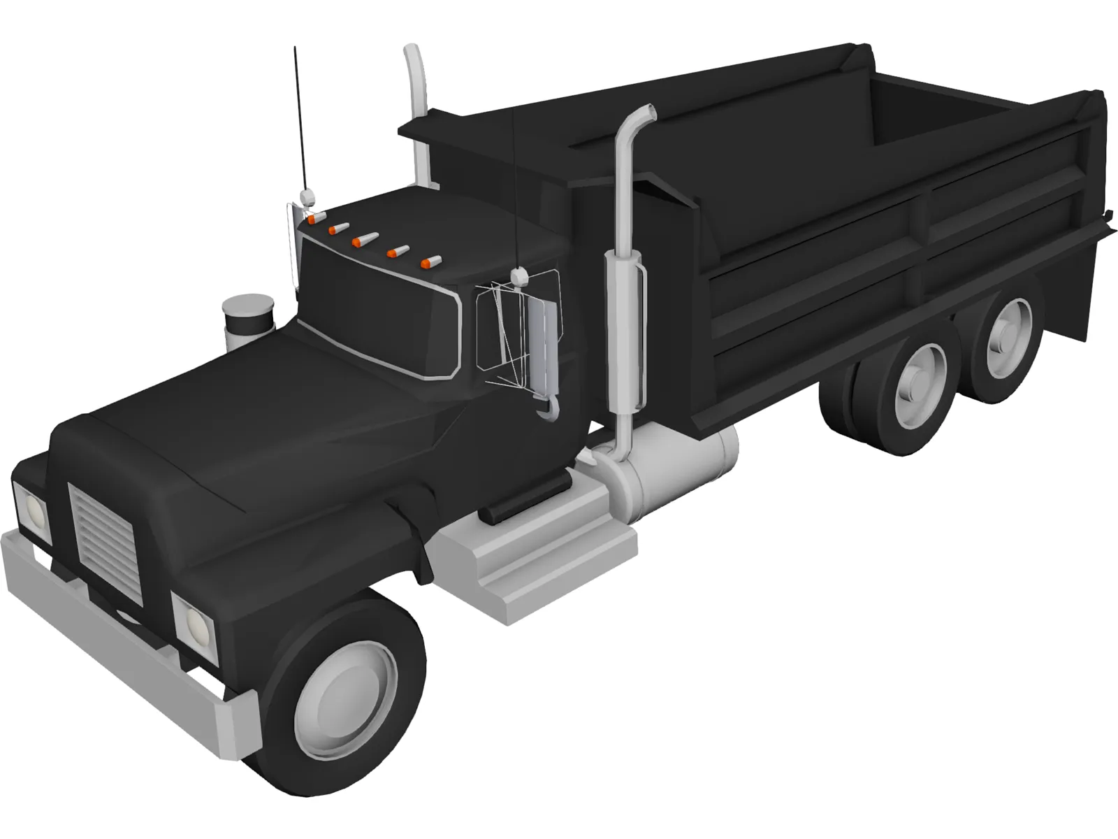 Dump Truck 3D Model main preview