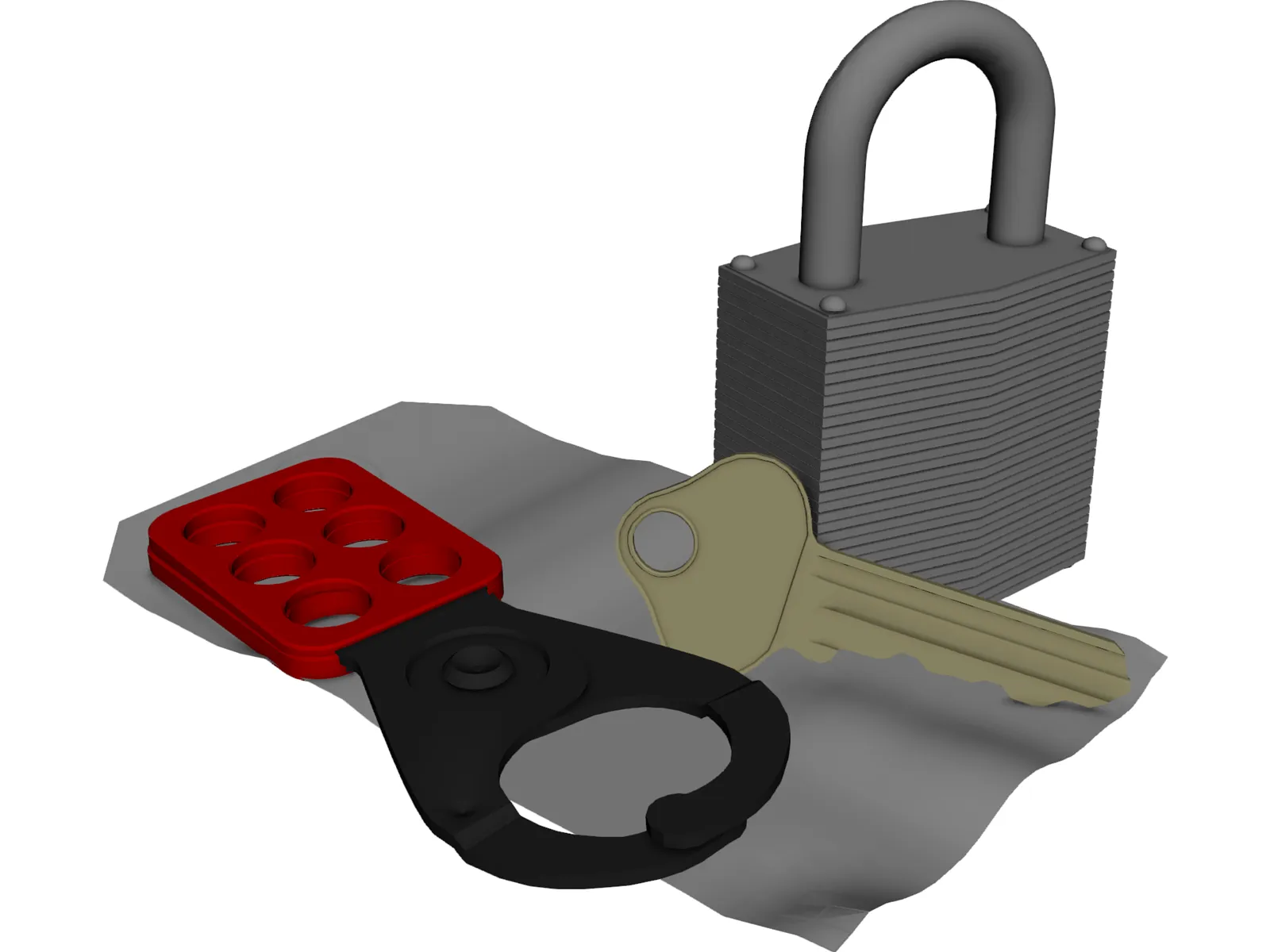 Lock Out Tag Out Kit 3D Model main preview