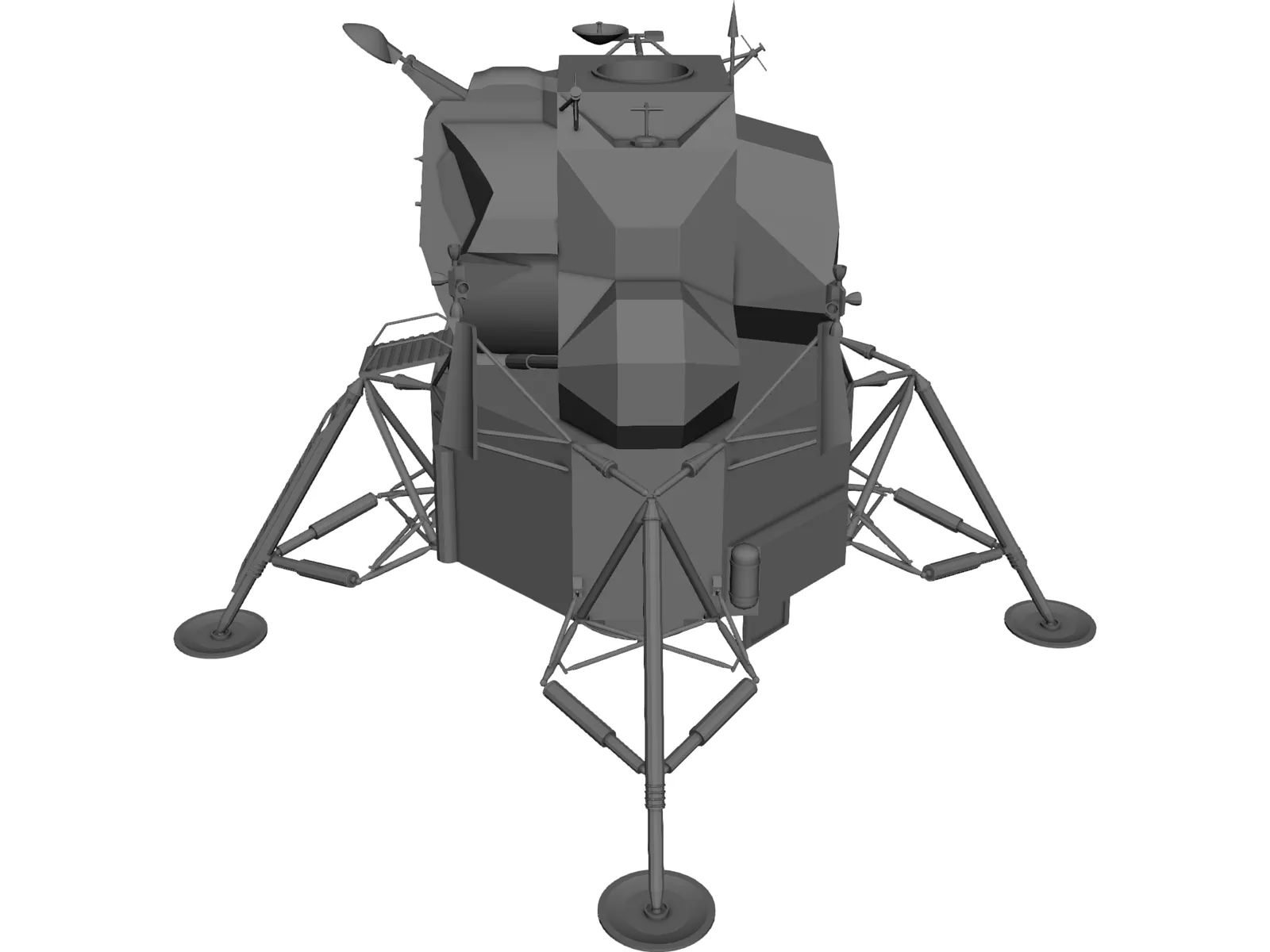 Apollo Lunar Lander 3D Model main preview