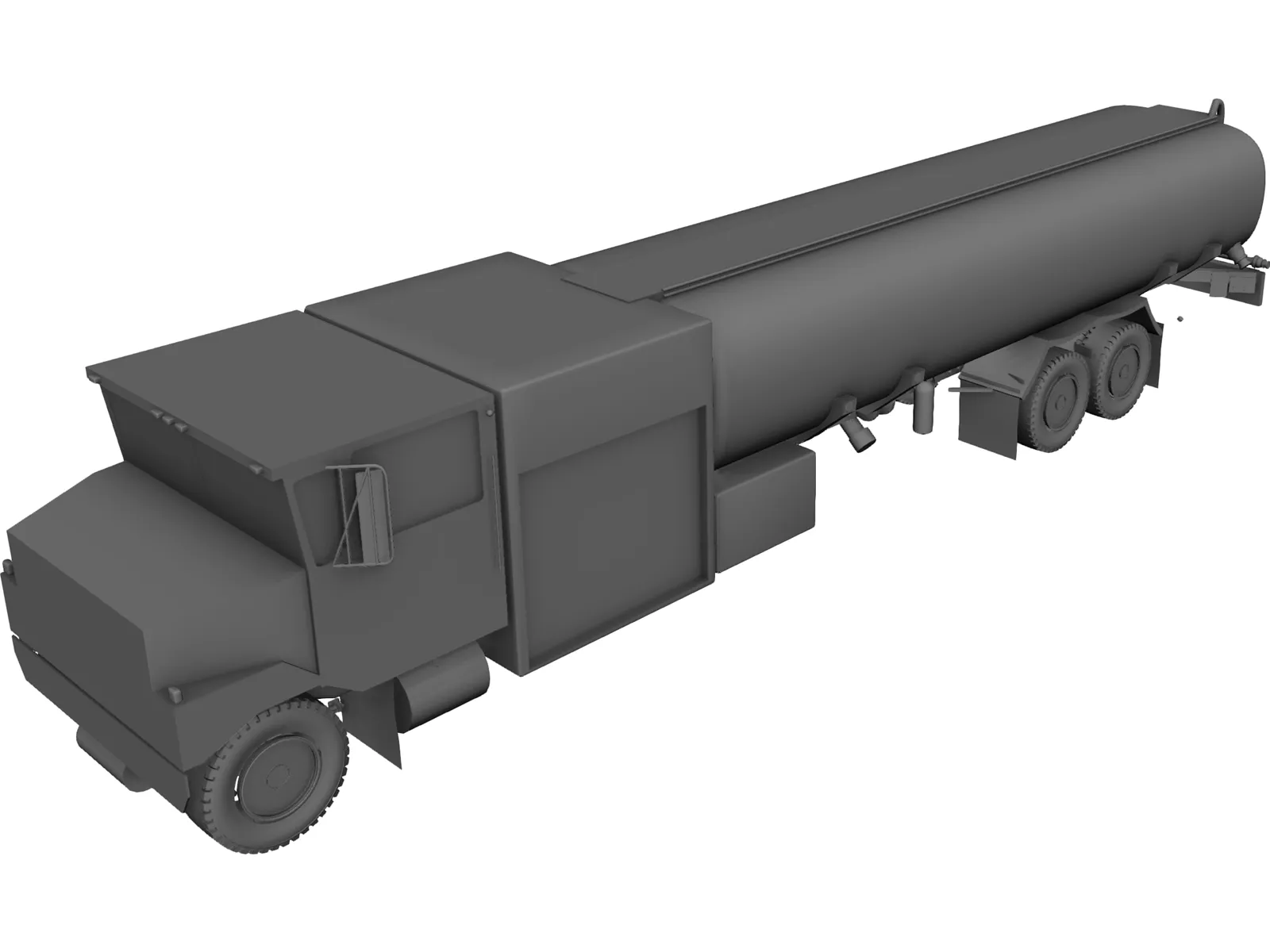 Fuel Truck 3D Model main preview