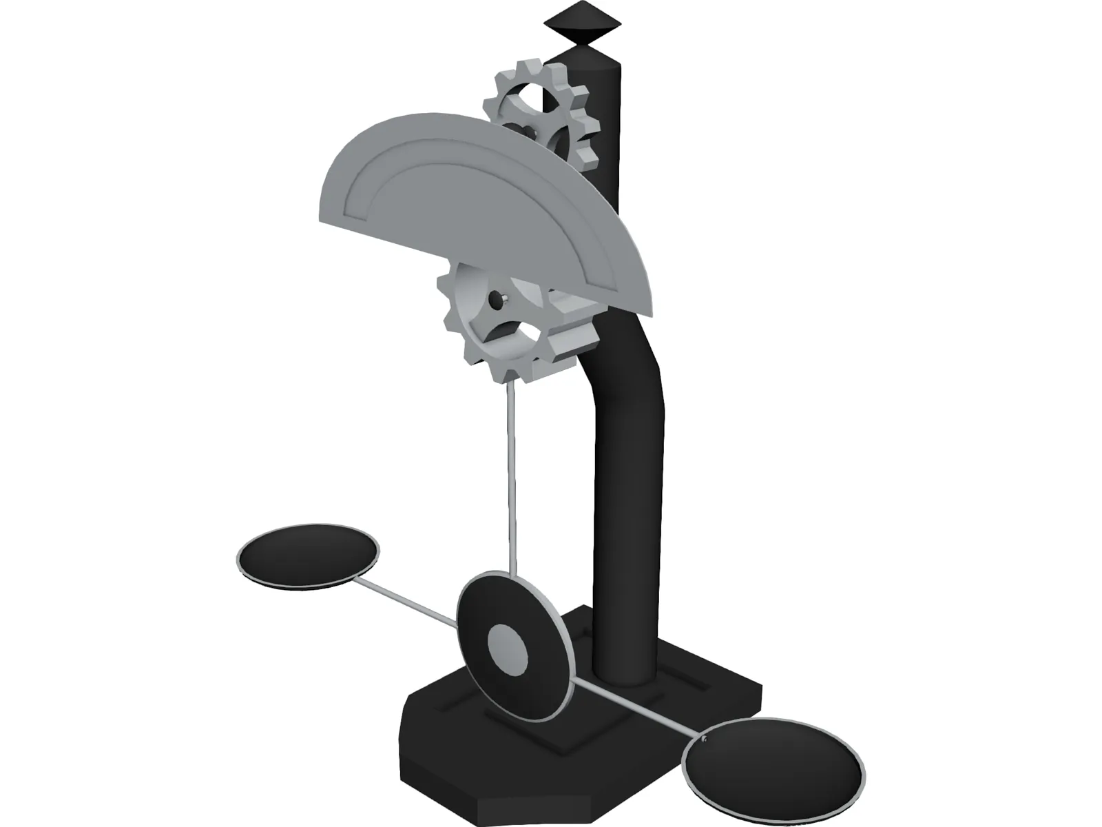 Pendulum Scales 3D Model main preview