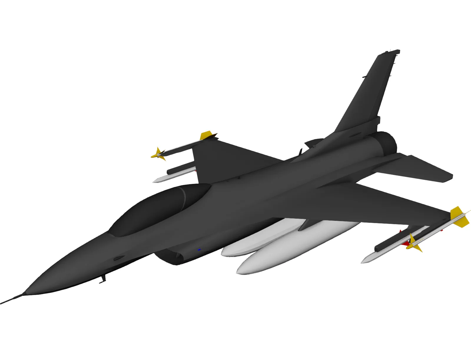 F-16C 3D Model main preview