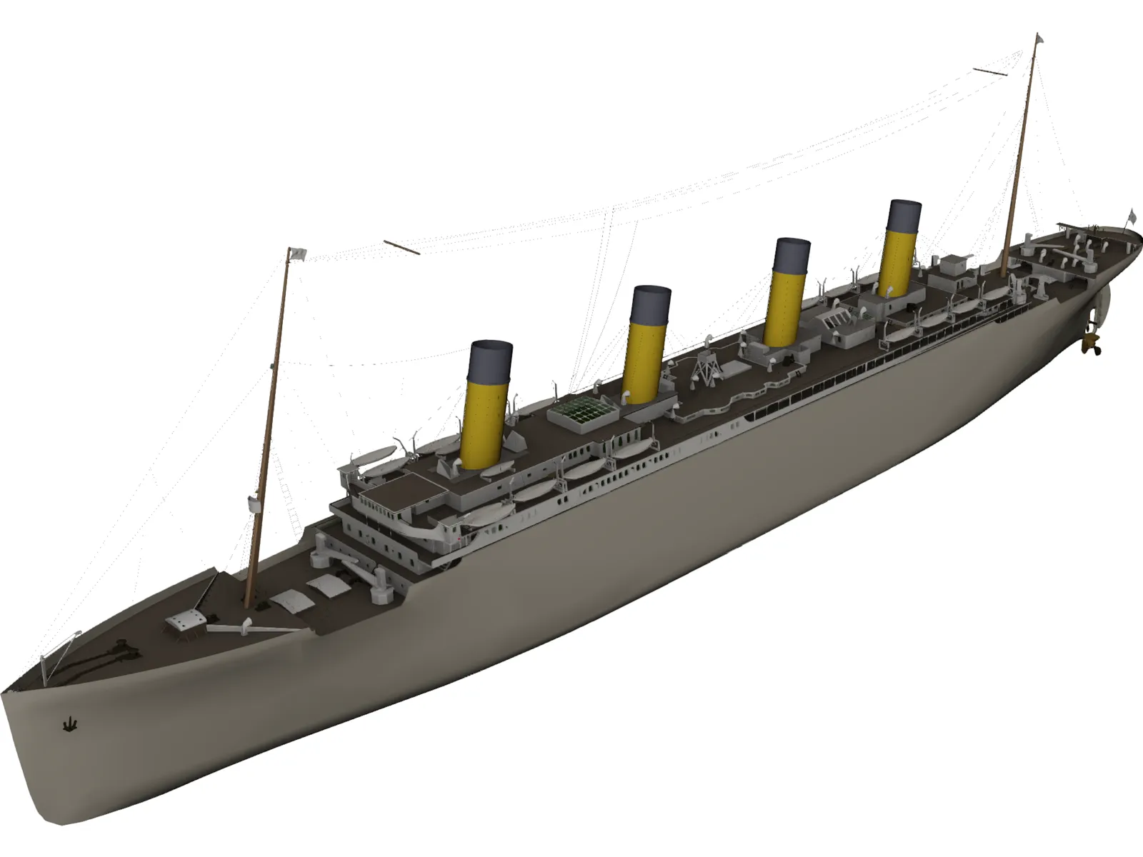Titanic 3D Model main preview