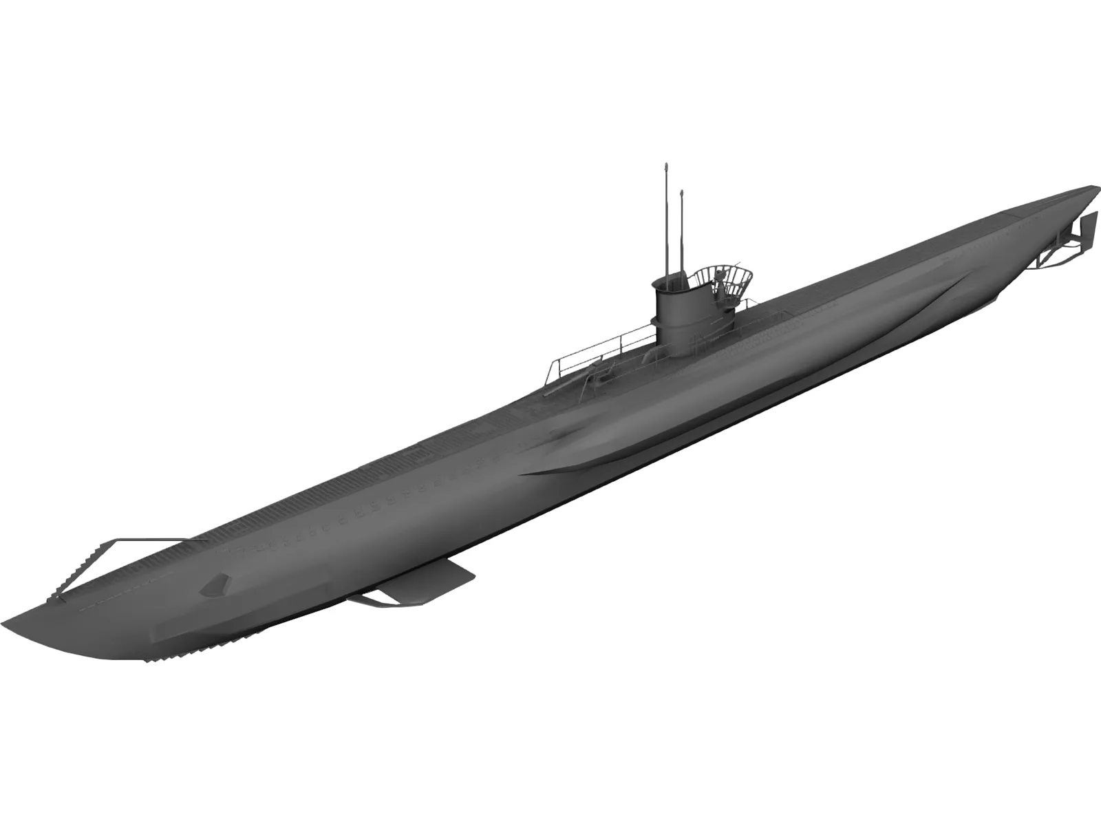 U-Boat 3D Model main preview