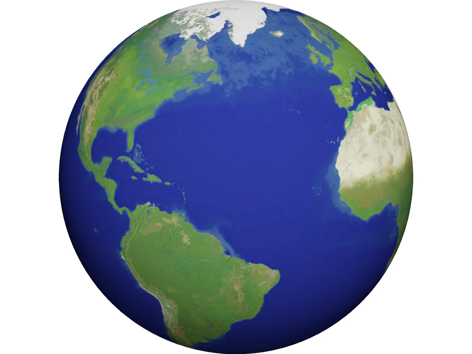 Earth 3D Model main preview