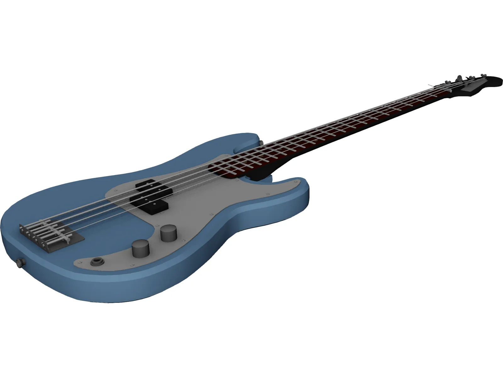 Fender Precision Mexican Bass 3D Model main preview