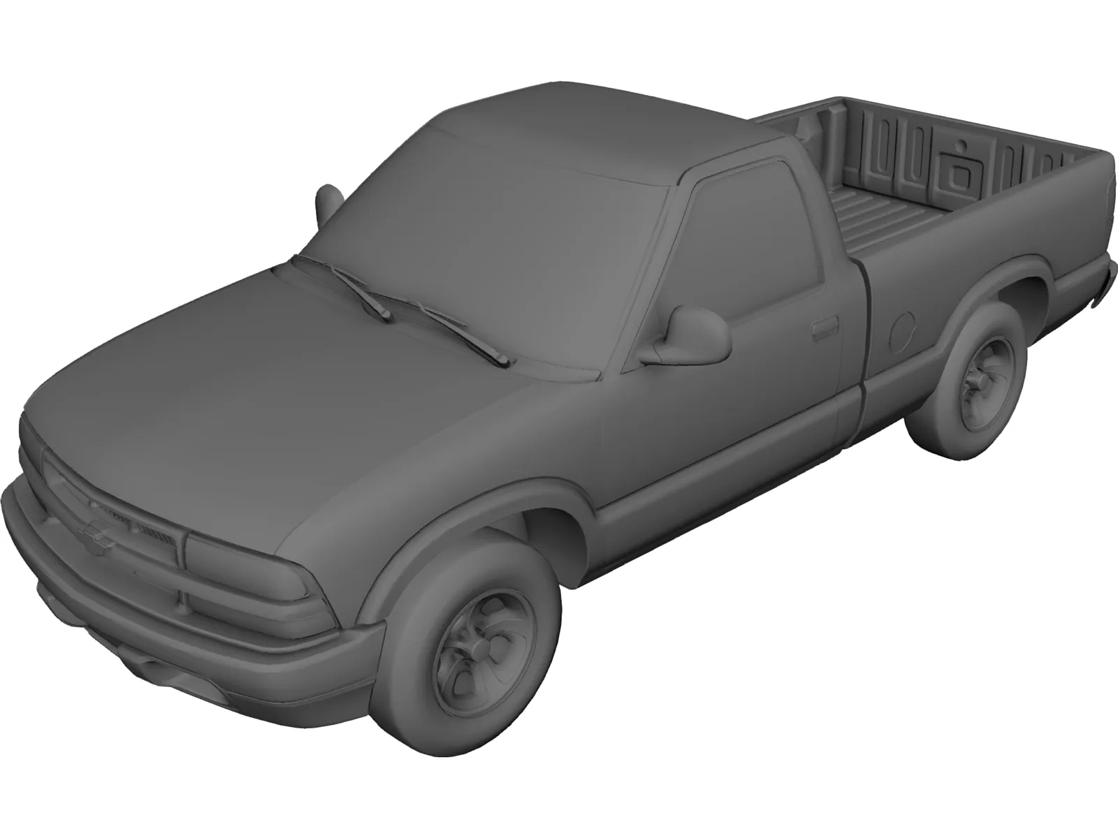 Chevrolet S10 Pickup (1998) 3D Model main preview