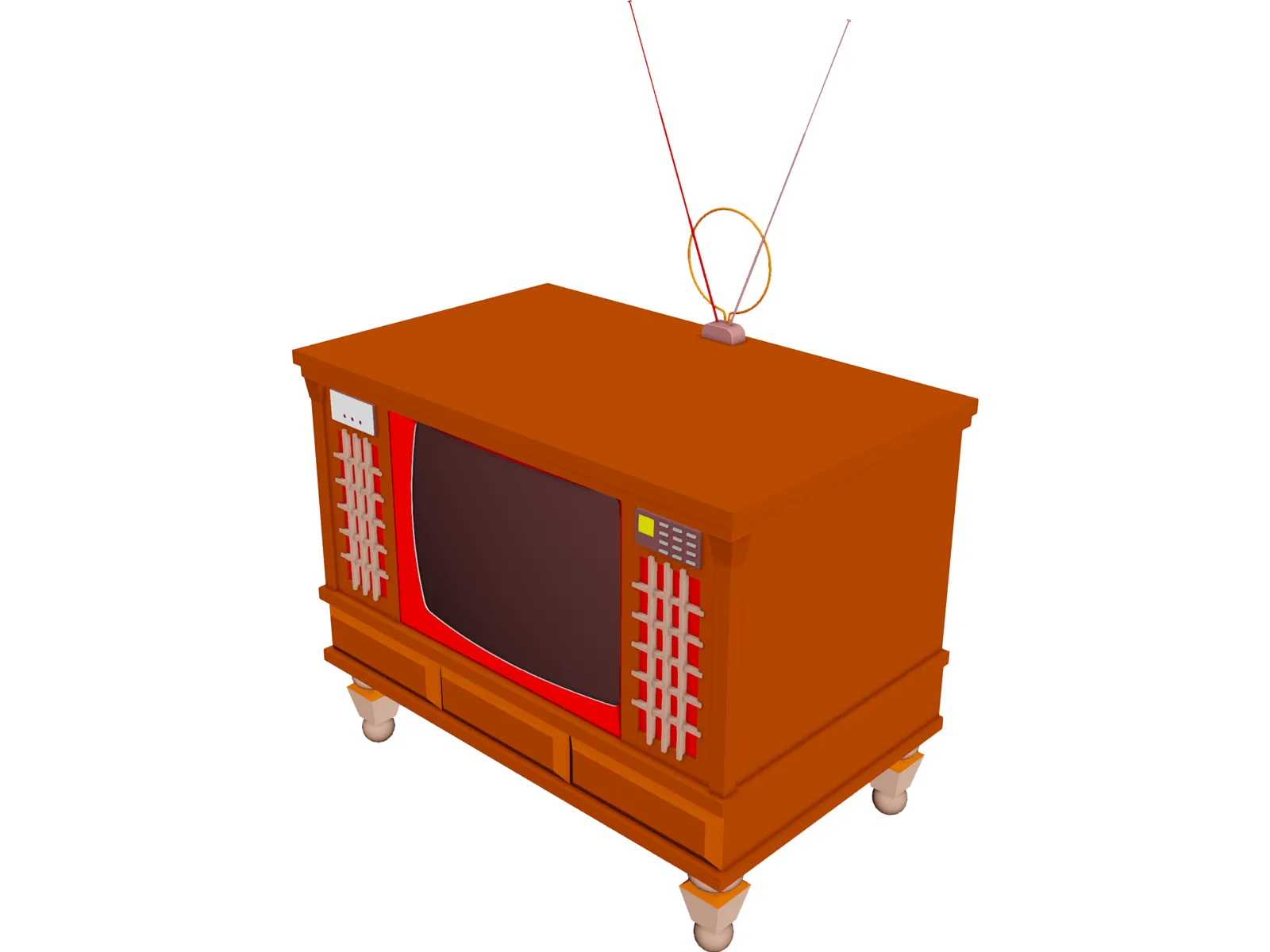 Television 3D Model main preview