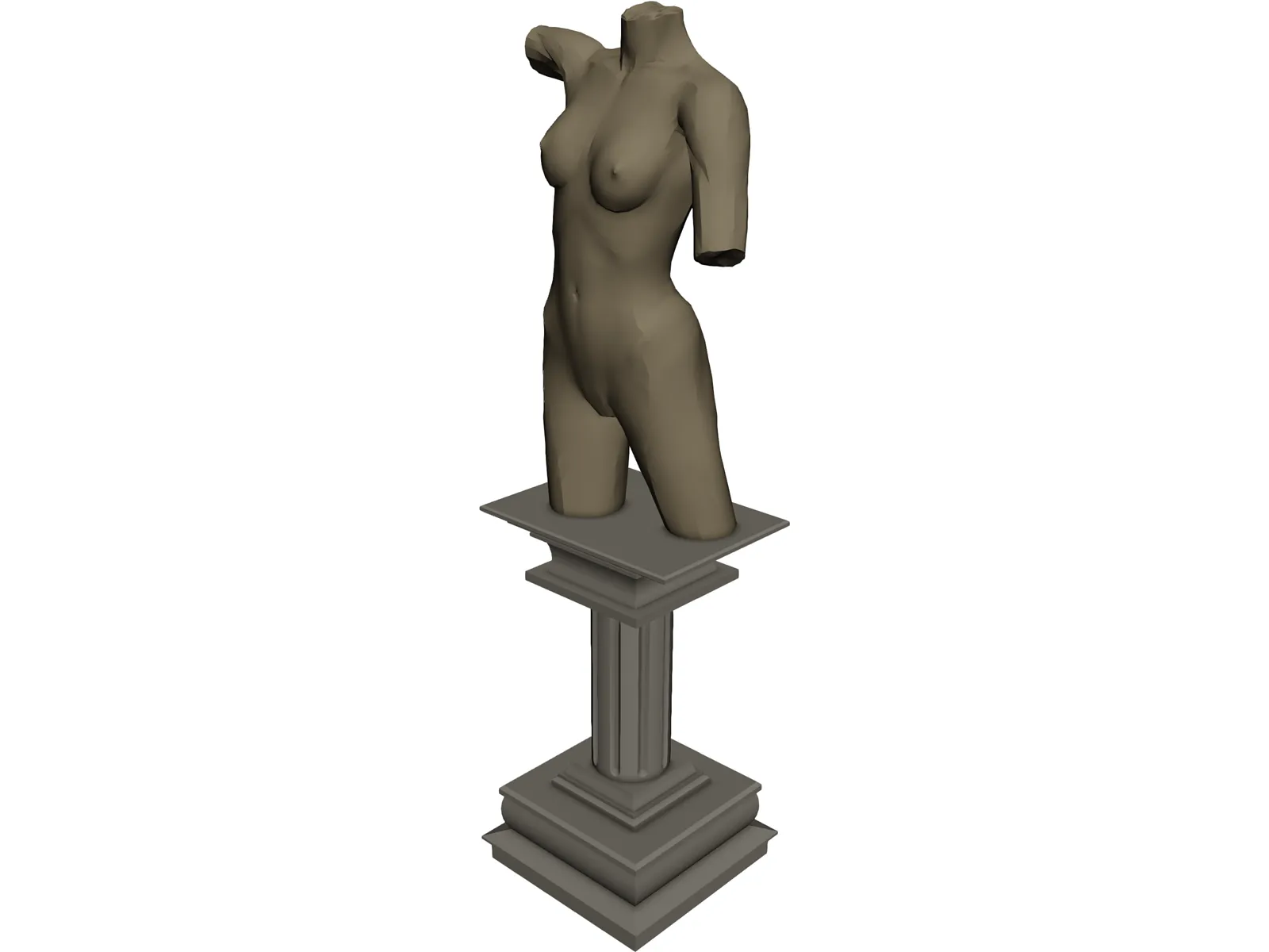 Greek Woman 3D Model main preview