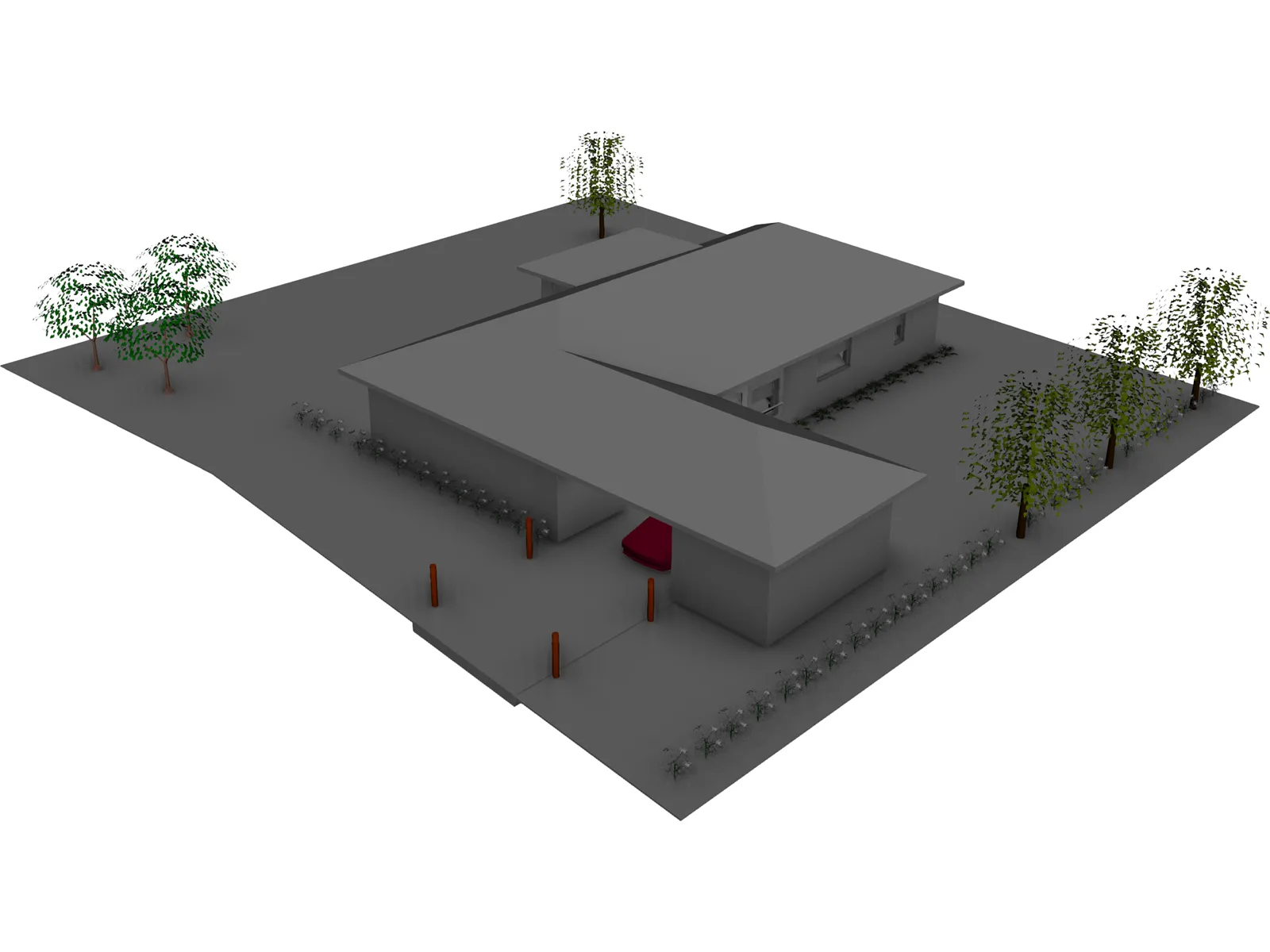 House 3D Model main preview