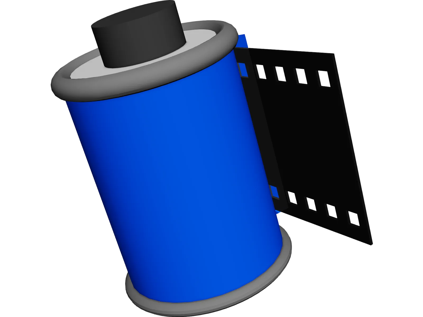 Film Roll 3D Model main preview