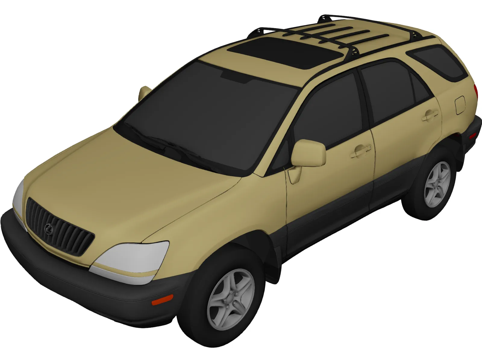 Lexus RX300 (1998) 3D Model main preview