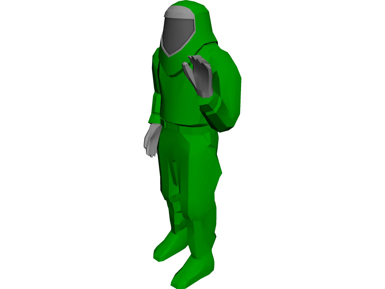 Fire Suit 3D Model main preview