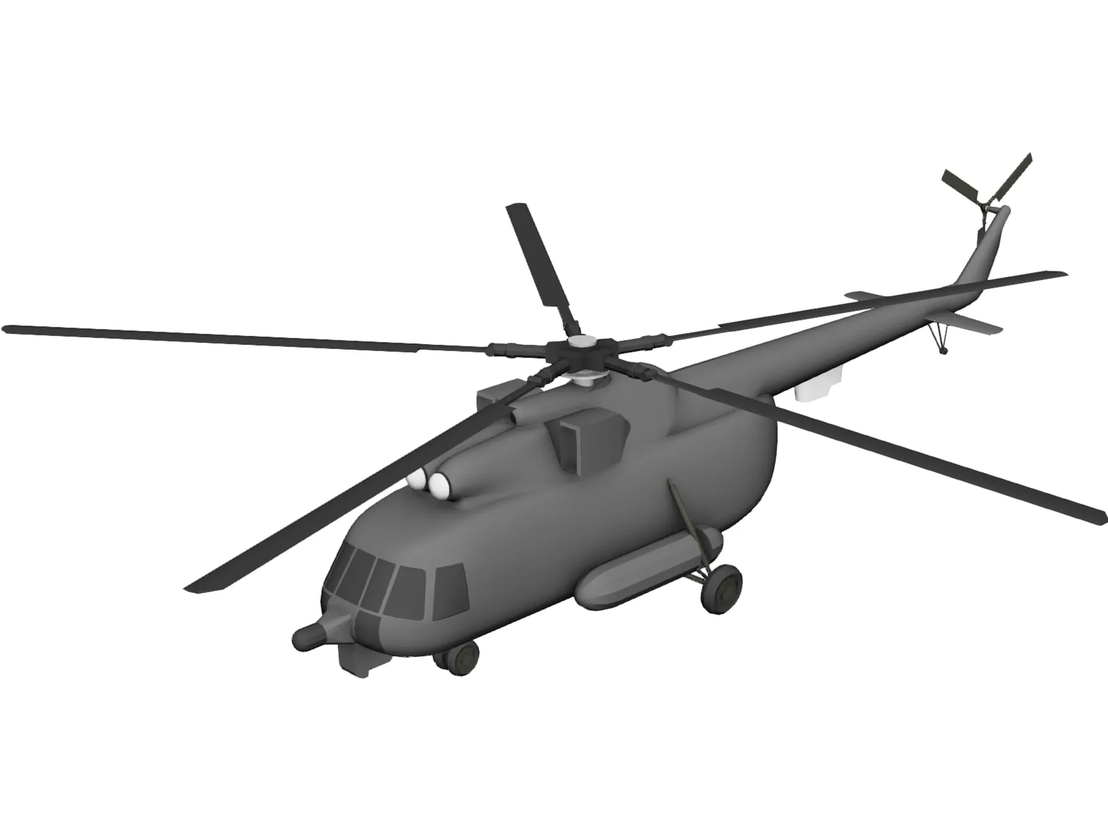 Mil Mi-8 Hip 3D Model main preview
