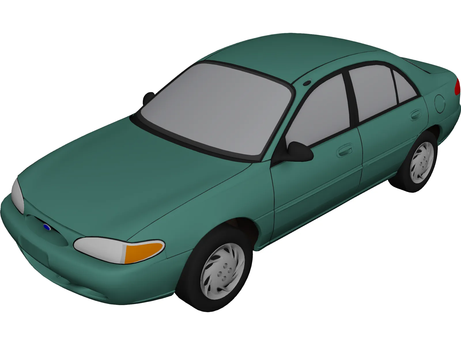 Ford Escort SE (1998) 3D Model main preview