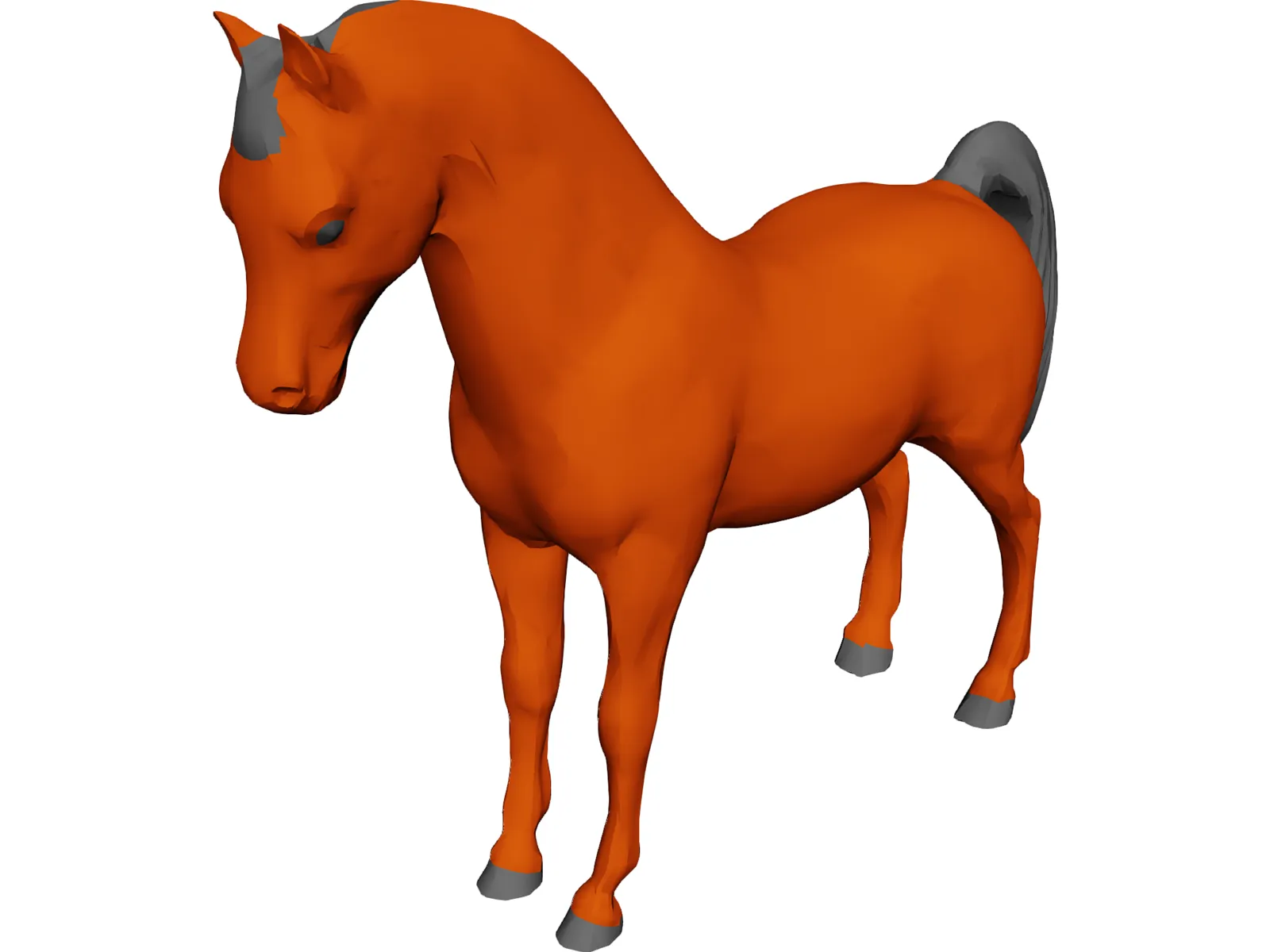 Horse 3D Model main preview