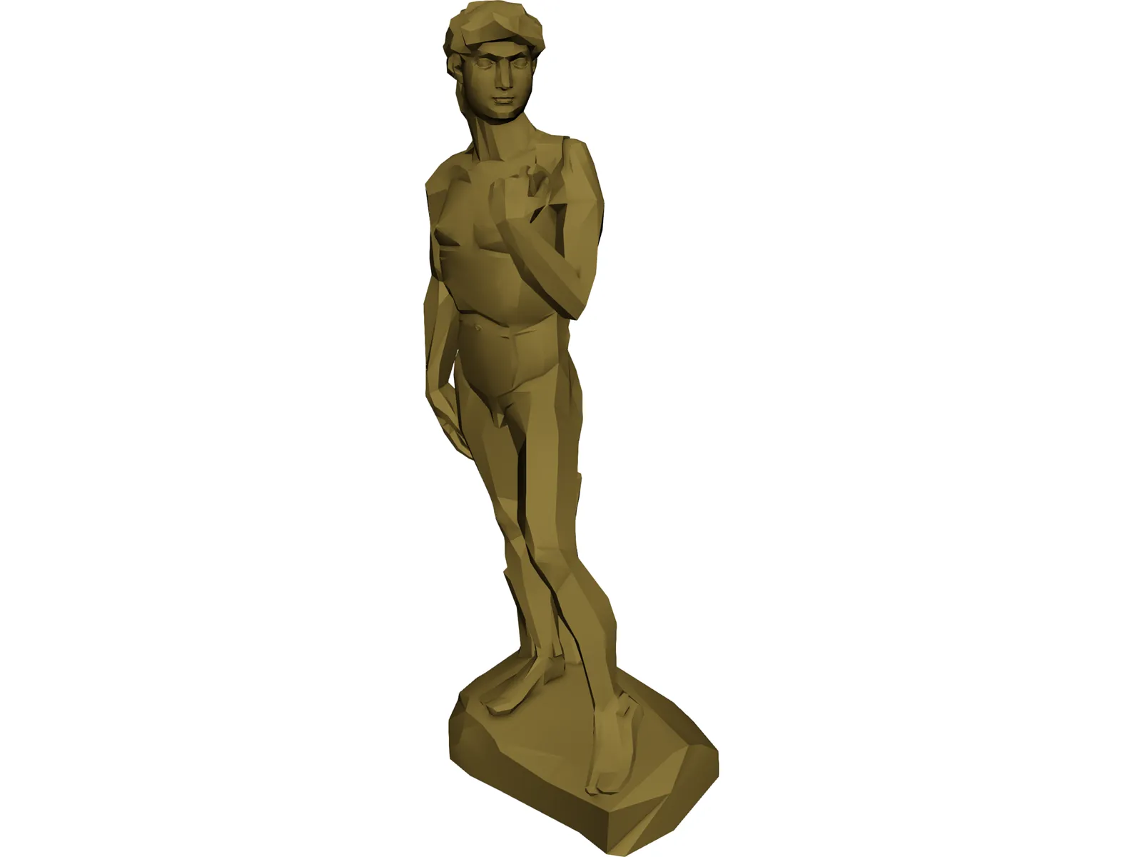 David Statue 3D Model main preview