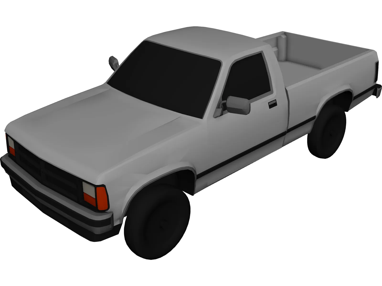 Dodge Dakota (1988) 3D Model main preview
