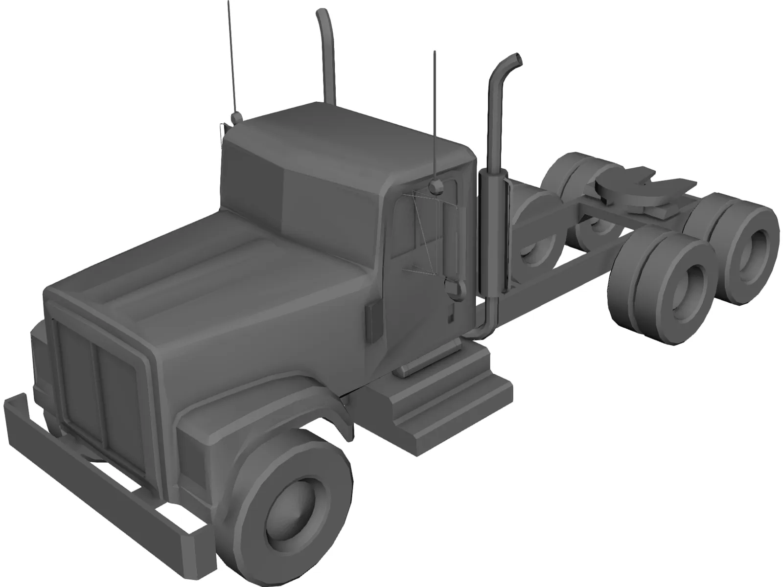 Truck 3D Model main preview