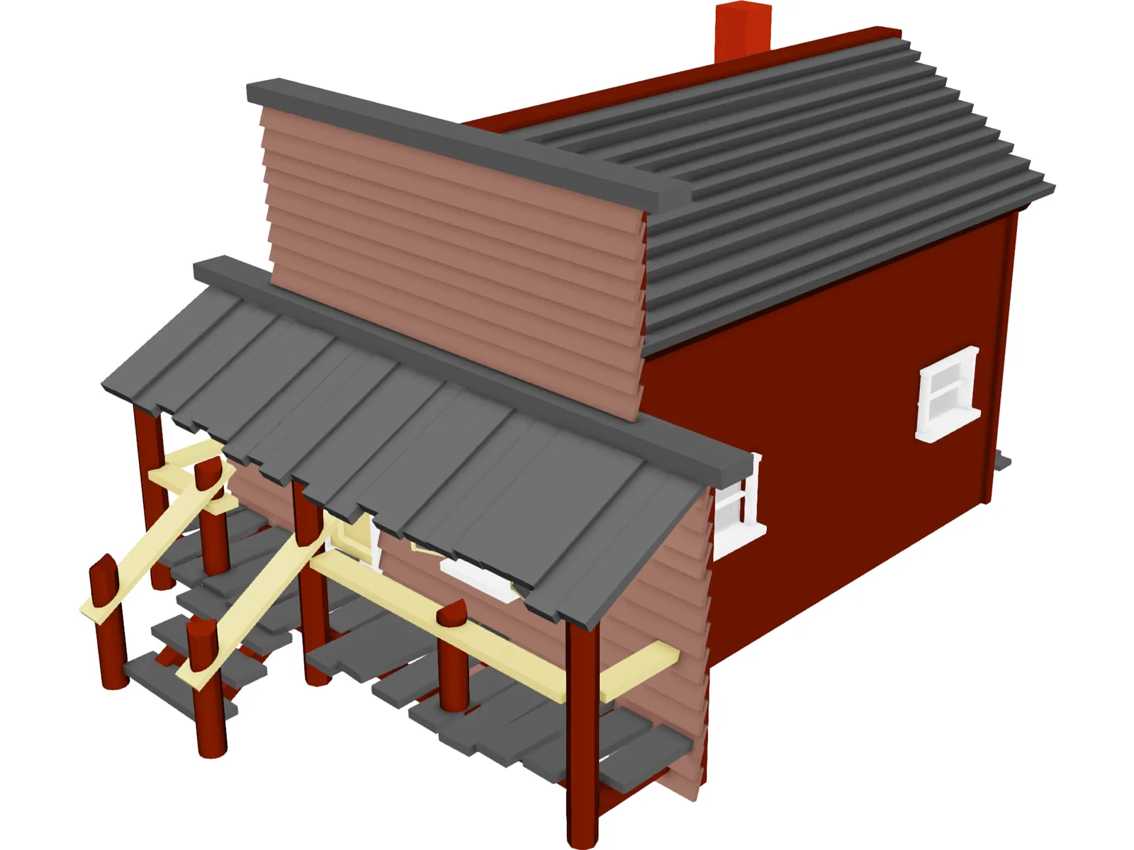 Store Old West 3D Model main preview