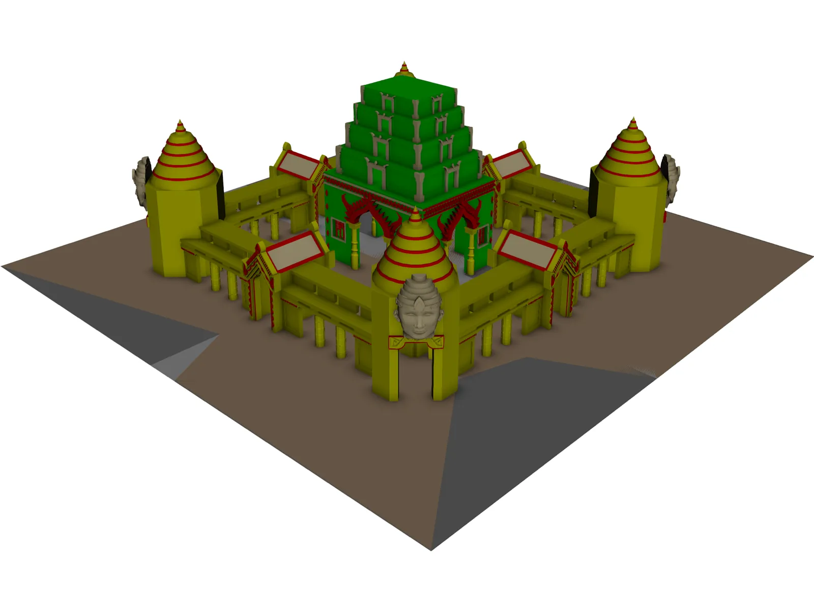 Castle 3D Model main preview