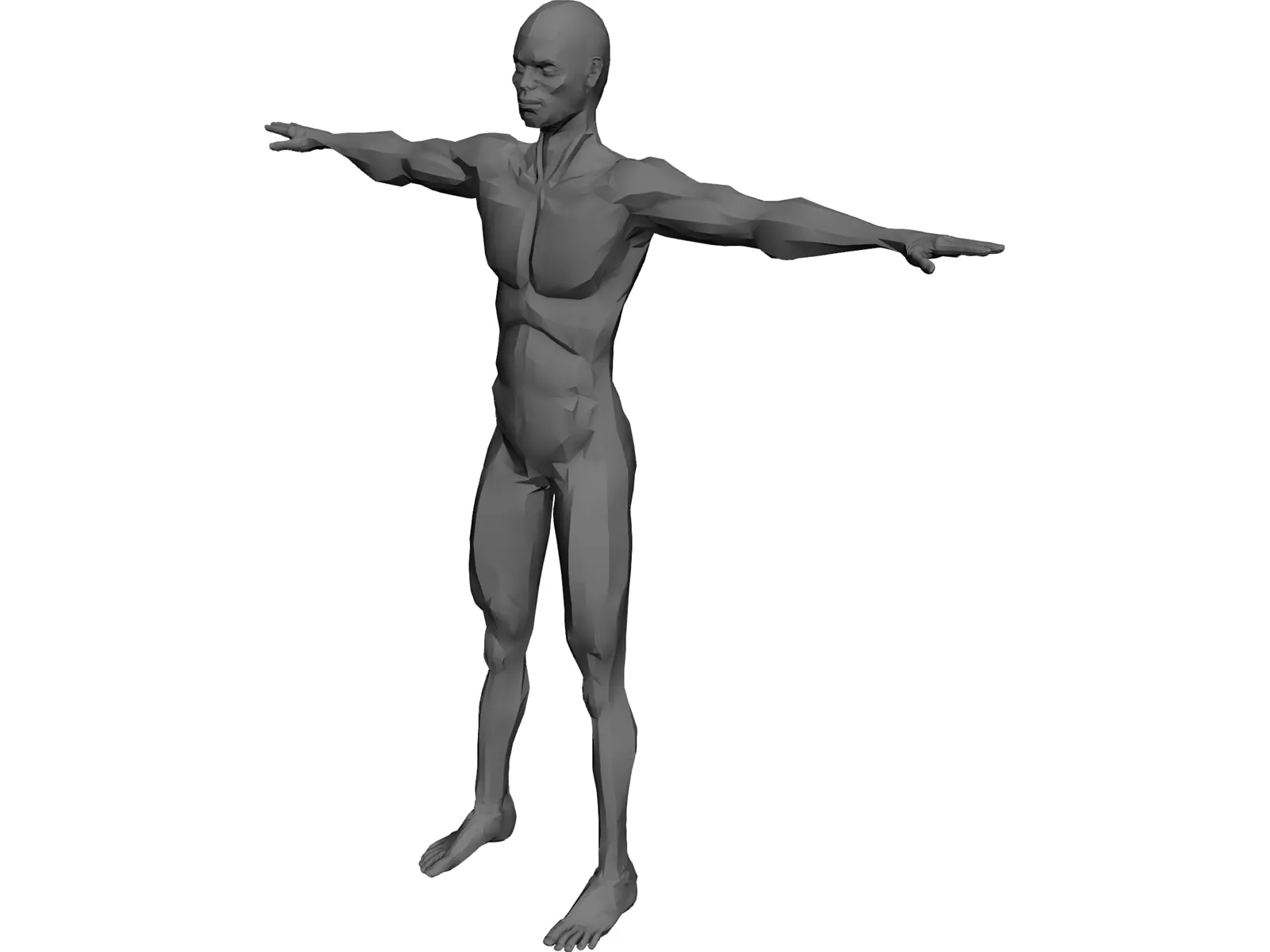 Asian Male Character 3D Model main preview