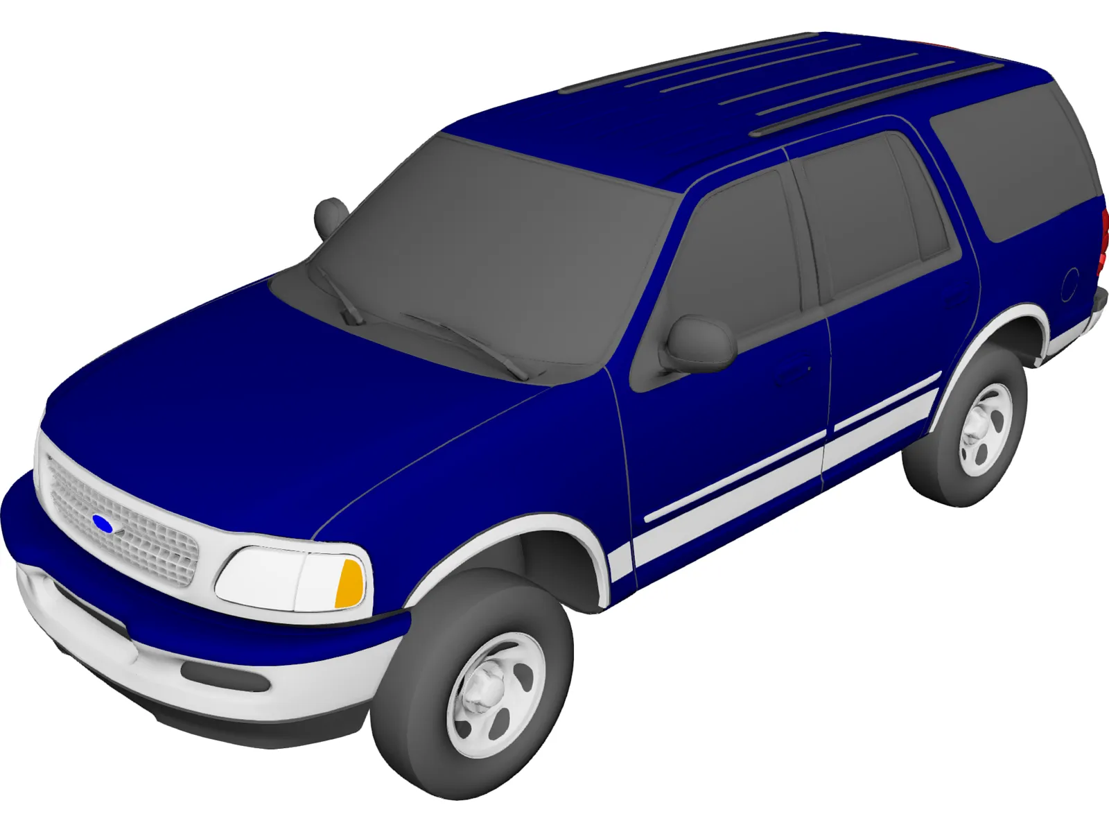 Ford Expedition XLT (1997) 3D Model main preview