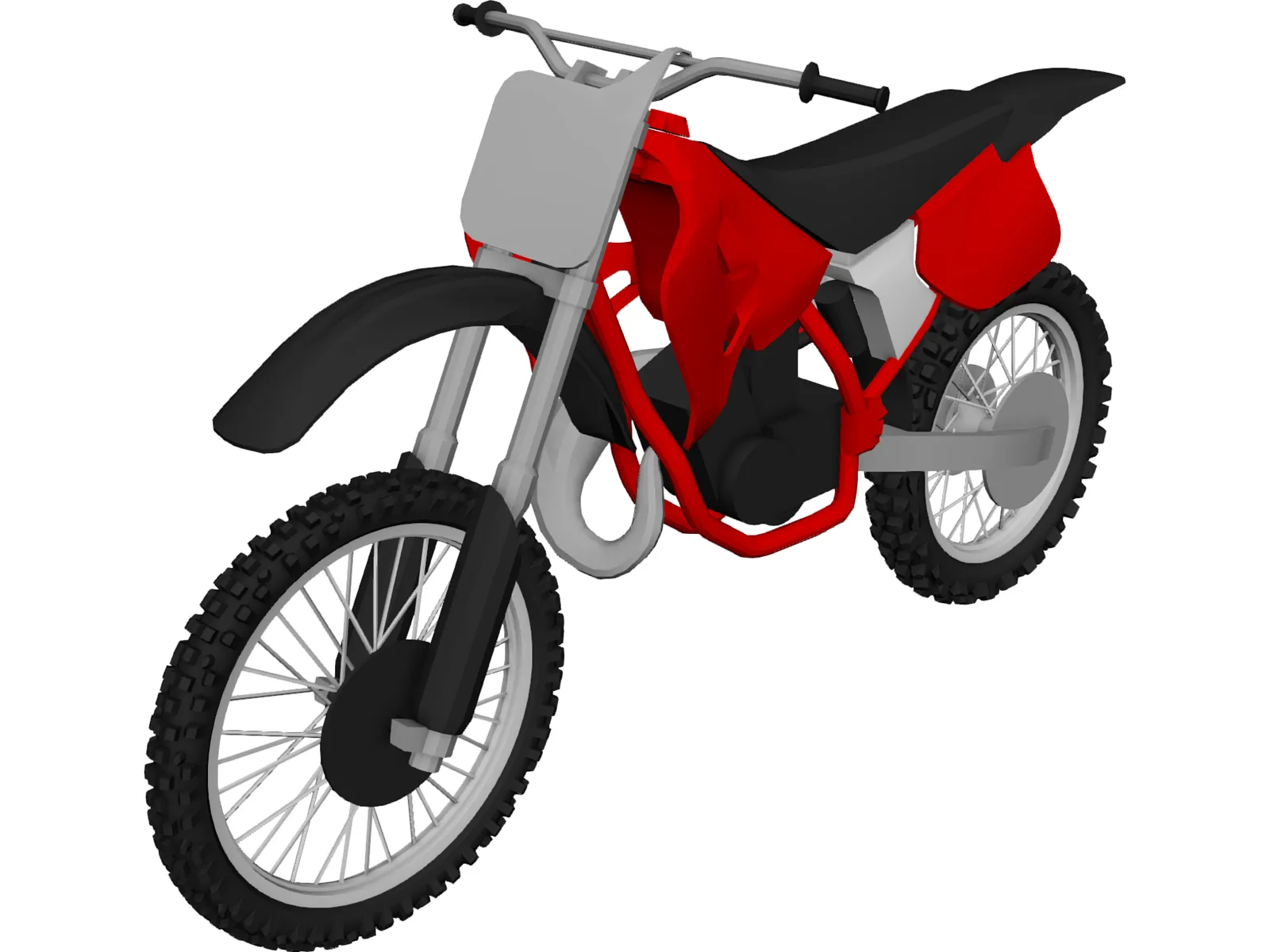 Honda CR500 (1994) 3D Model main preview