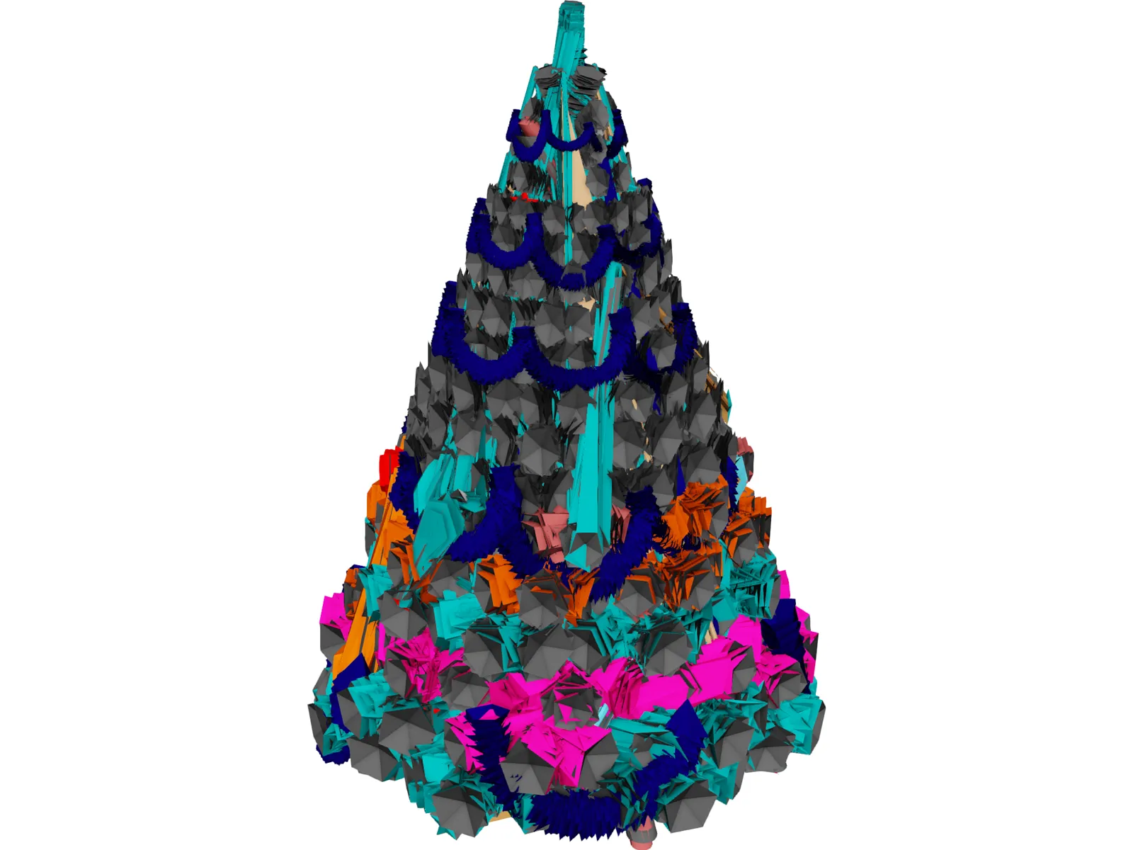 Christmas Tree 3D Model main preview