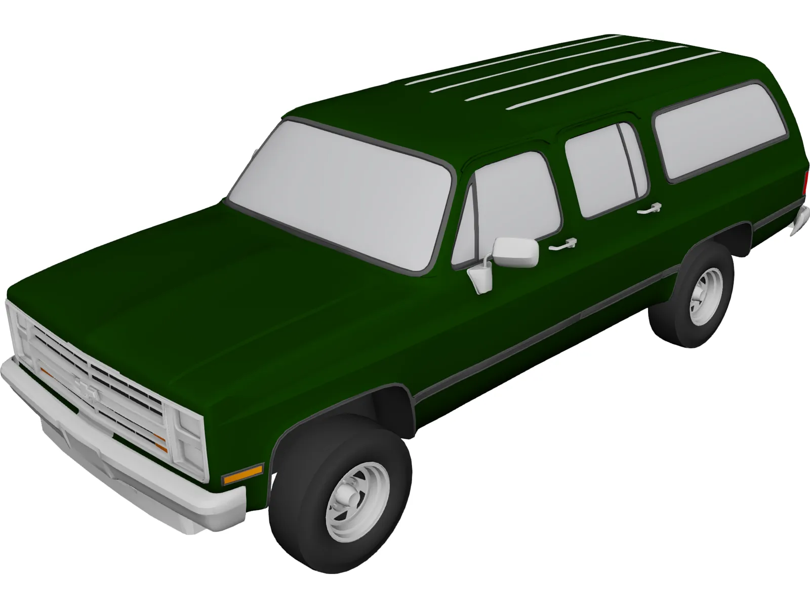 Chevrolet Suburban (1986) 3D Model main preview