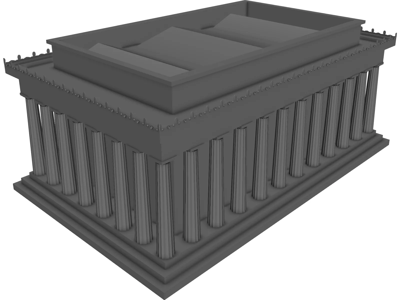 Lincoln Memorial 3D Model main preview