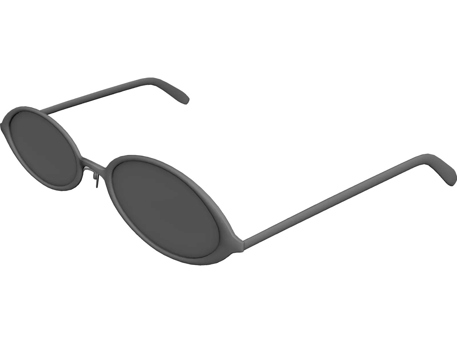 Glasses 3D Model main preview