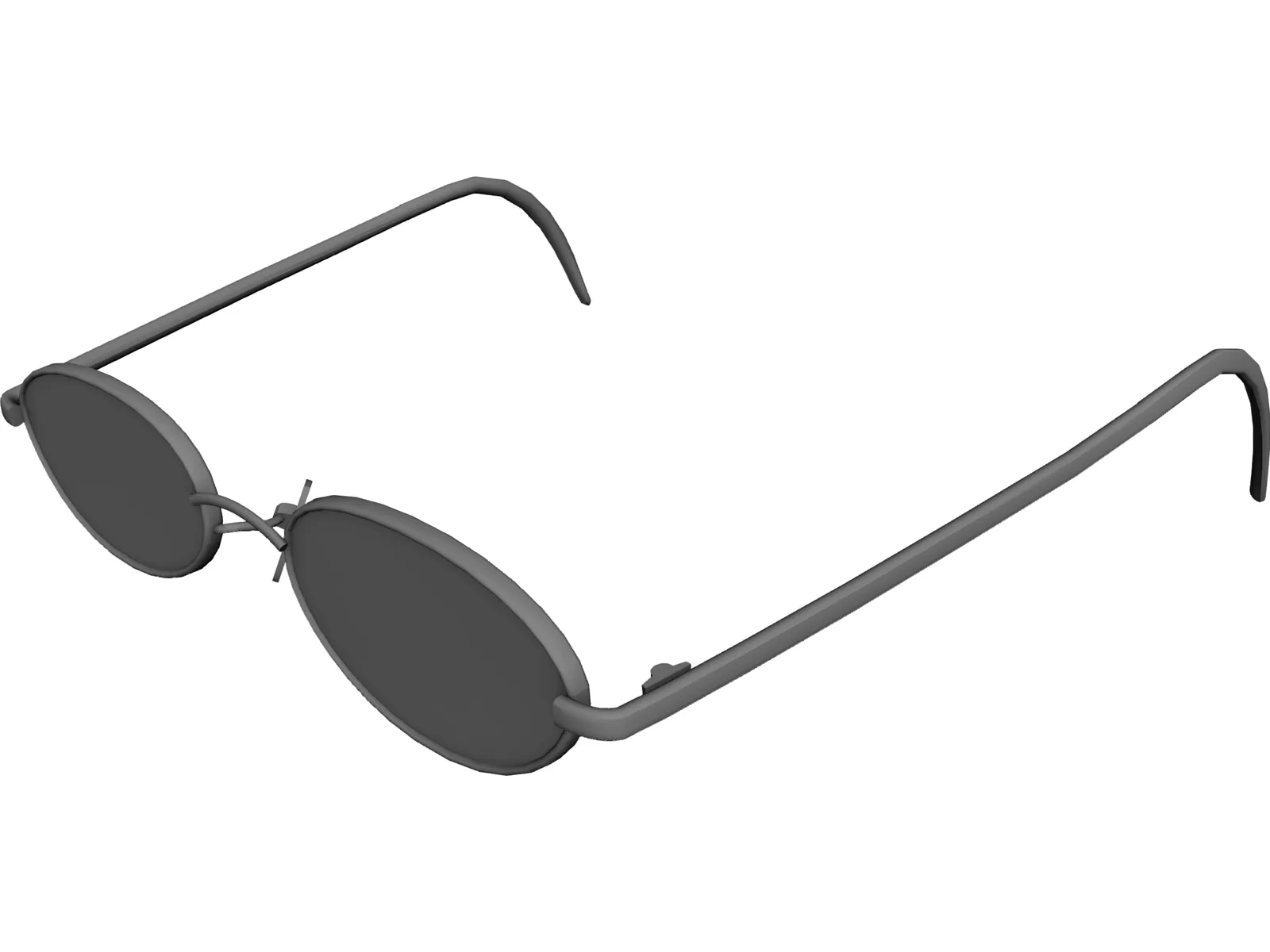 Glasses 3D Model main preview