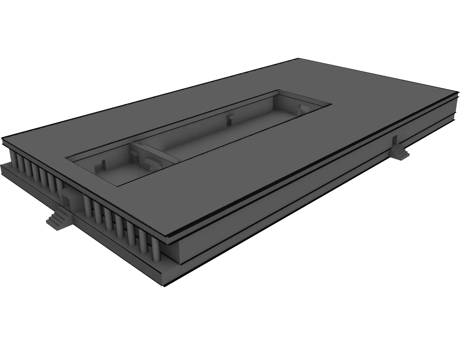 Egyptian Palace 3D Model main preview