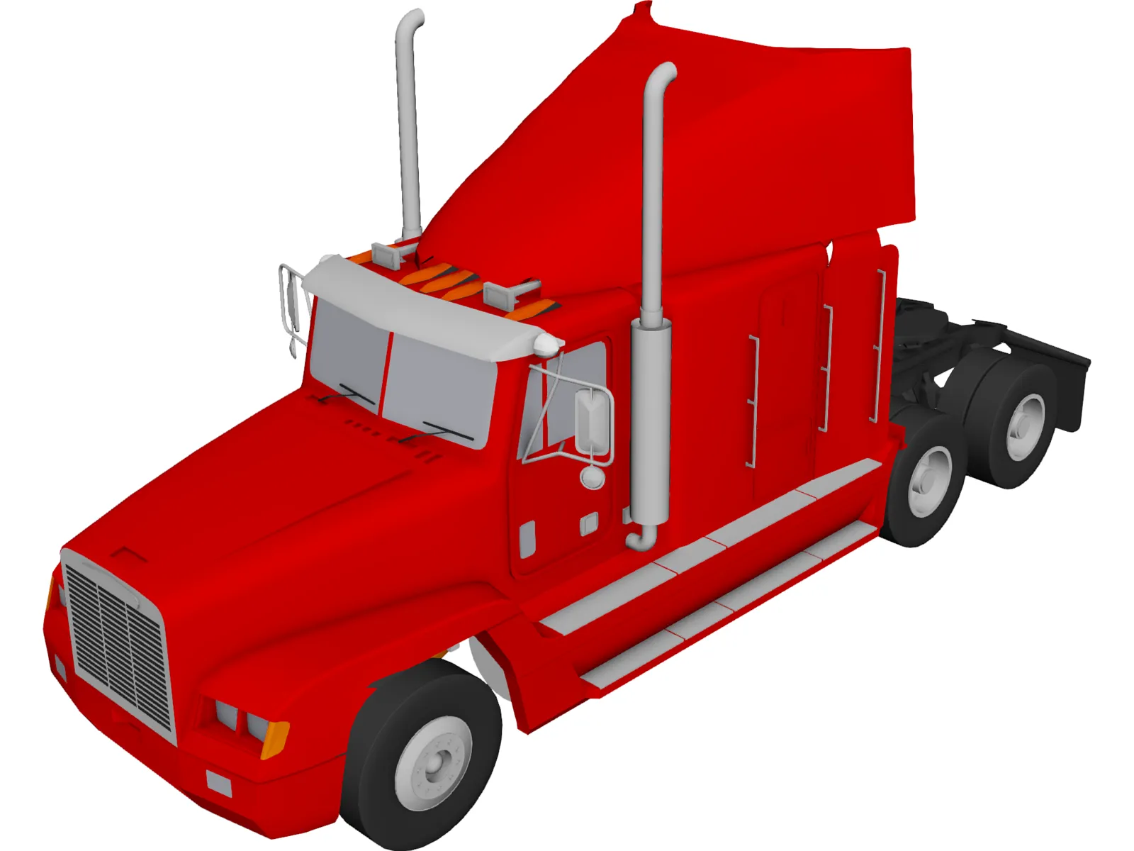 Freightliner FLD-120 3D Model main preview
