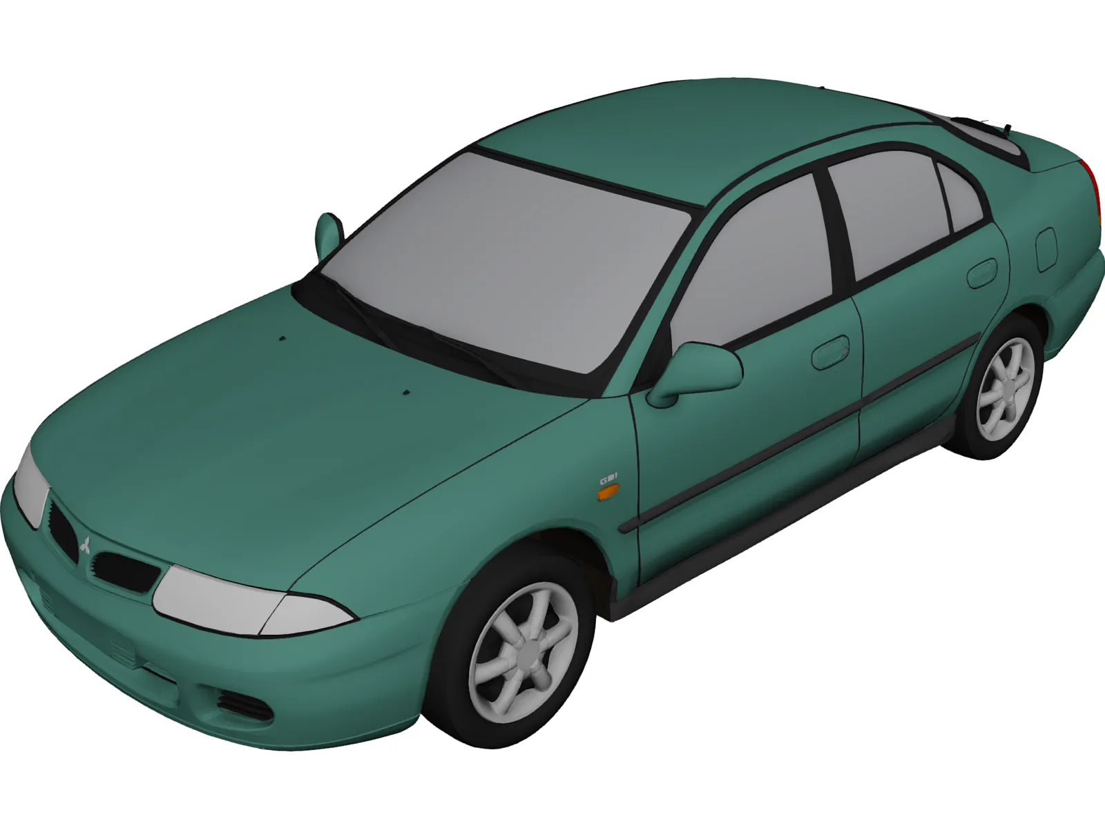 Mitsubishi Carisma (1998) 3D Model main preview